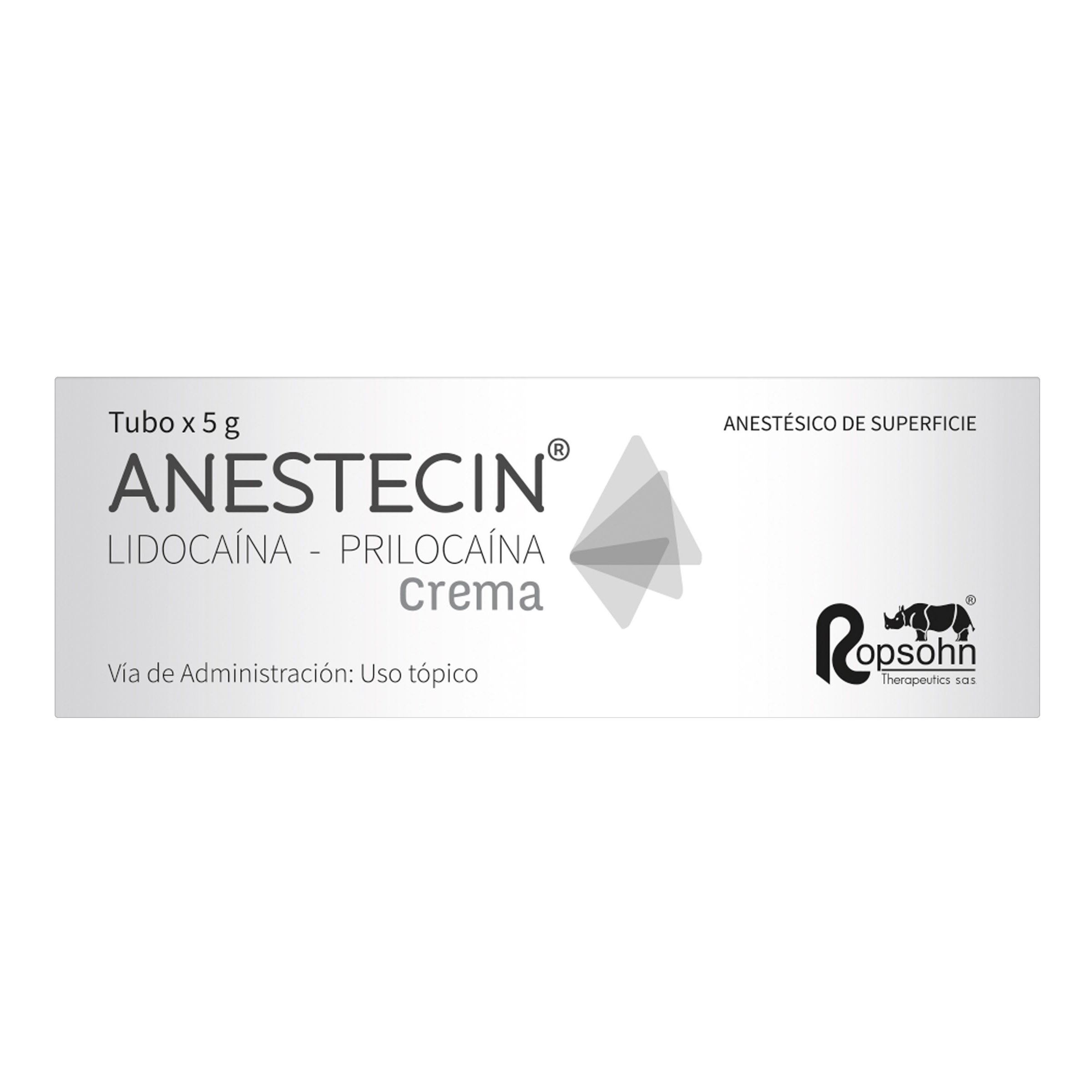 ANESTECIN Crema 5 g – lidocaína y prilocaína