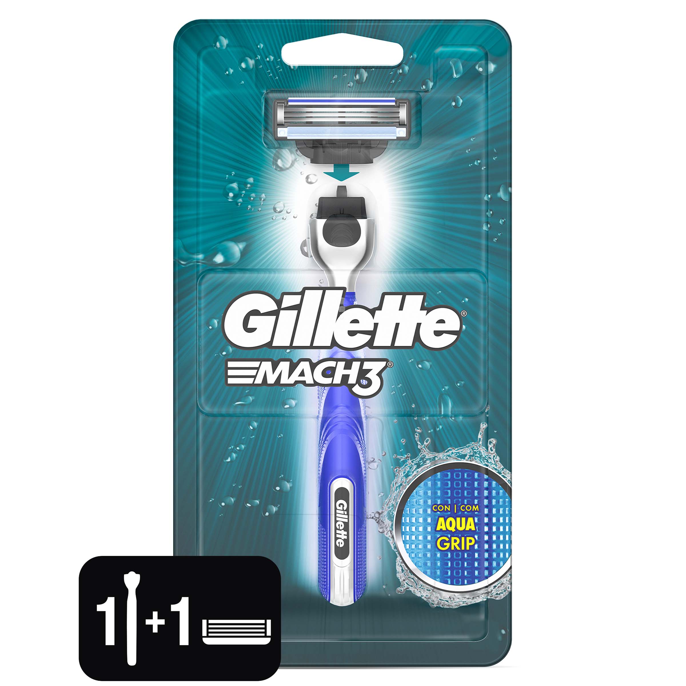 Gillette Mach3 AquaGrip - Máquina de Afeitar