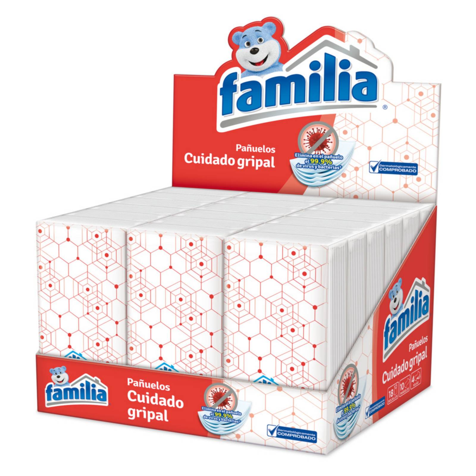 Pañuelos Familia Cuidado Gripal 18 und