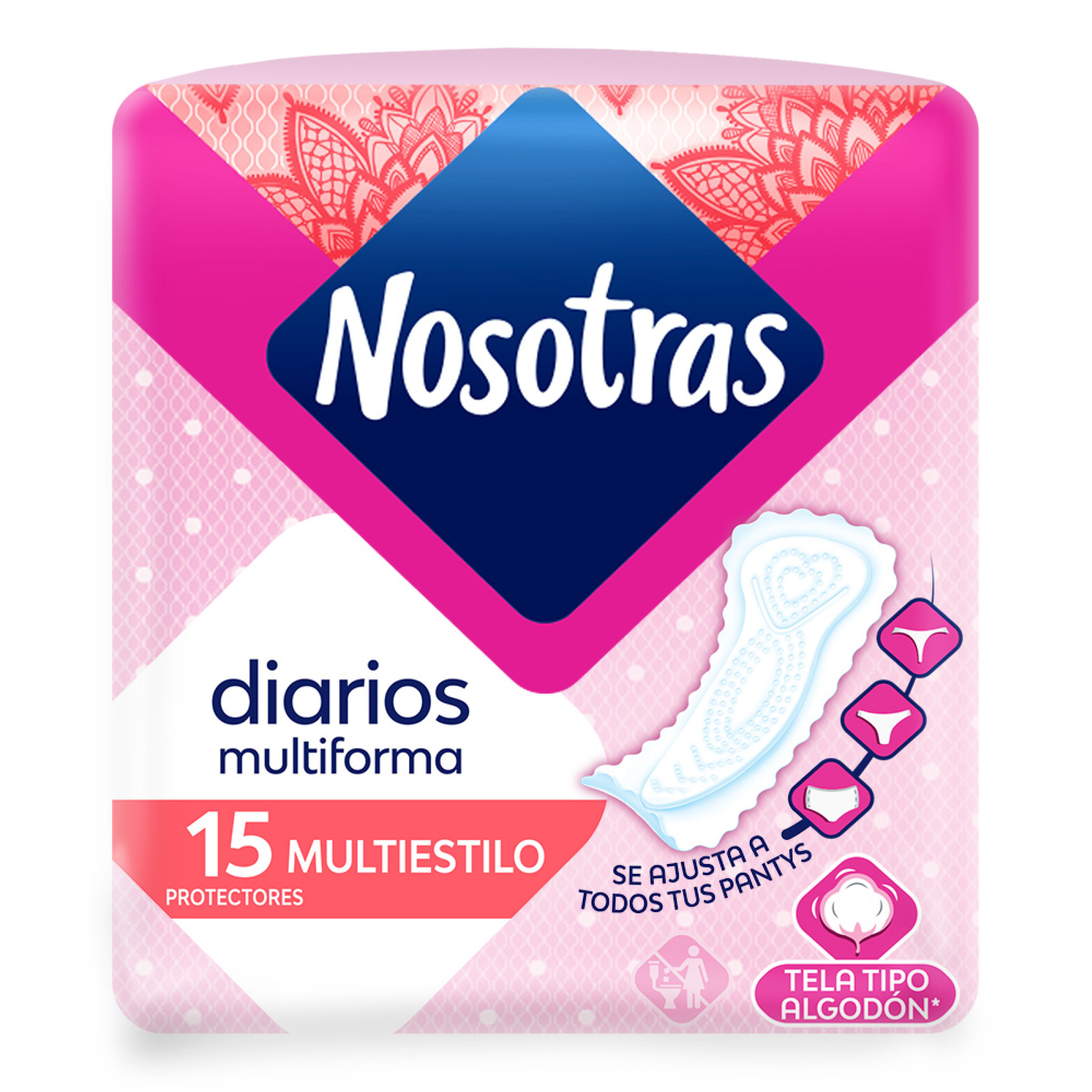 Protectores diarios Nosotras Multiestilo 15 und