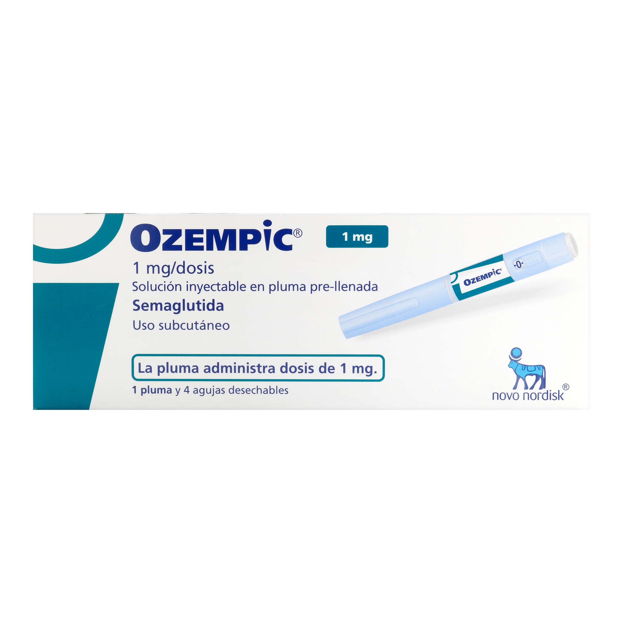 Ozempic Semaglutida 1 mg/dosis – 1.34 mg/mL (Novo Nordisk)