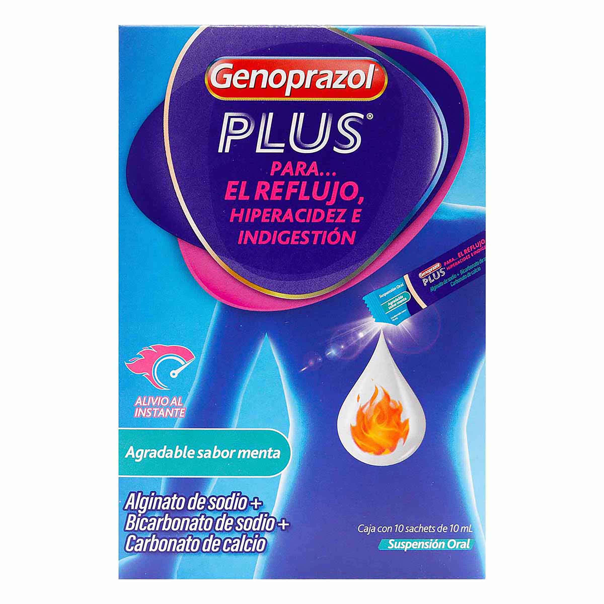 Genoprazol Plus - 10 sobres 10 ml