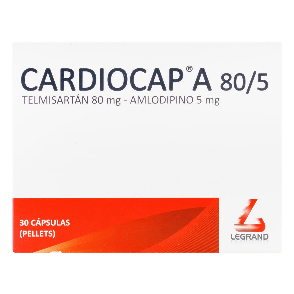 Cardiocap A 80/5 mg – 30 tabletas (amlodipino-telmisartán)