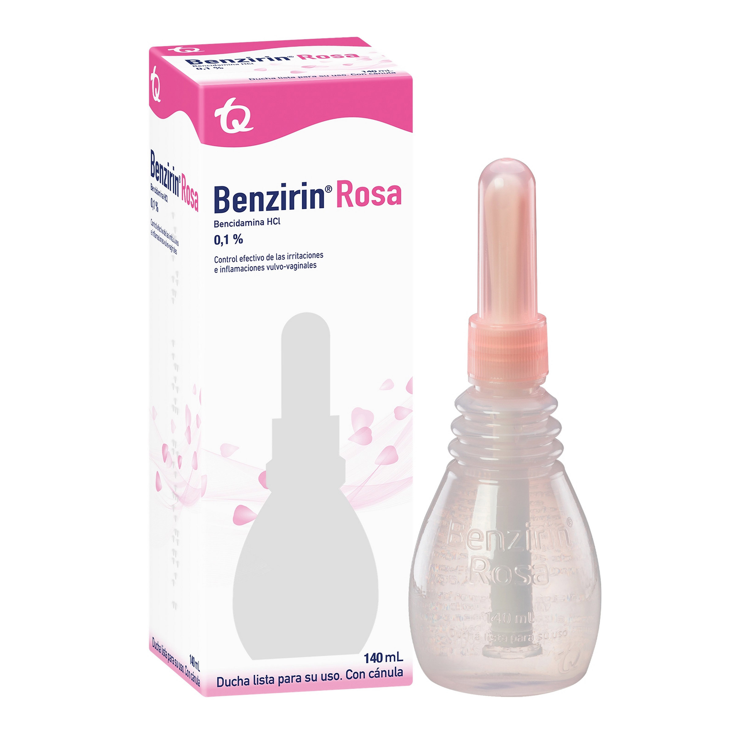 Benzirin Rosa Ducha Vaginal 140 ml – Bencidamina