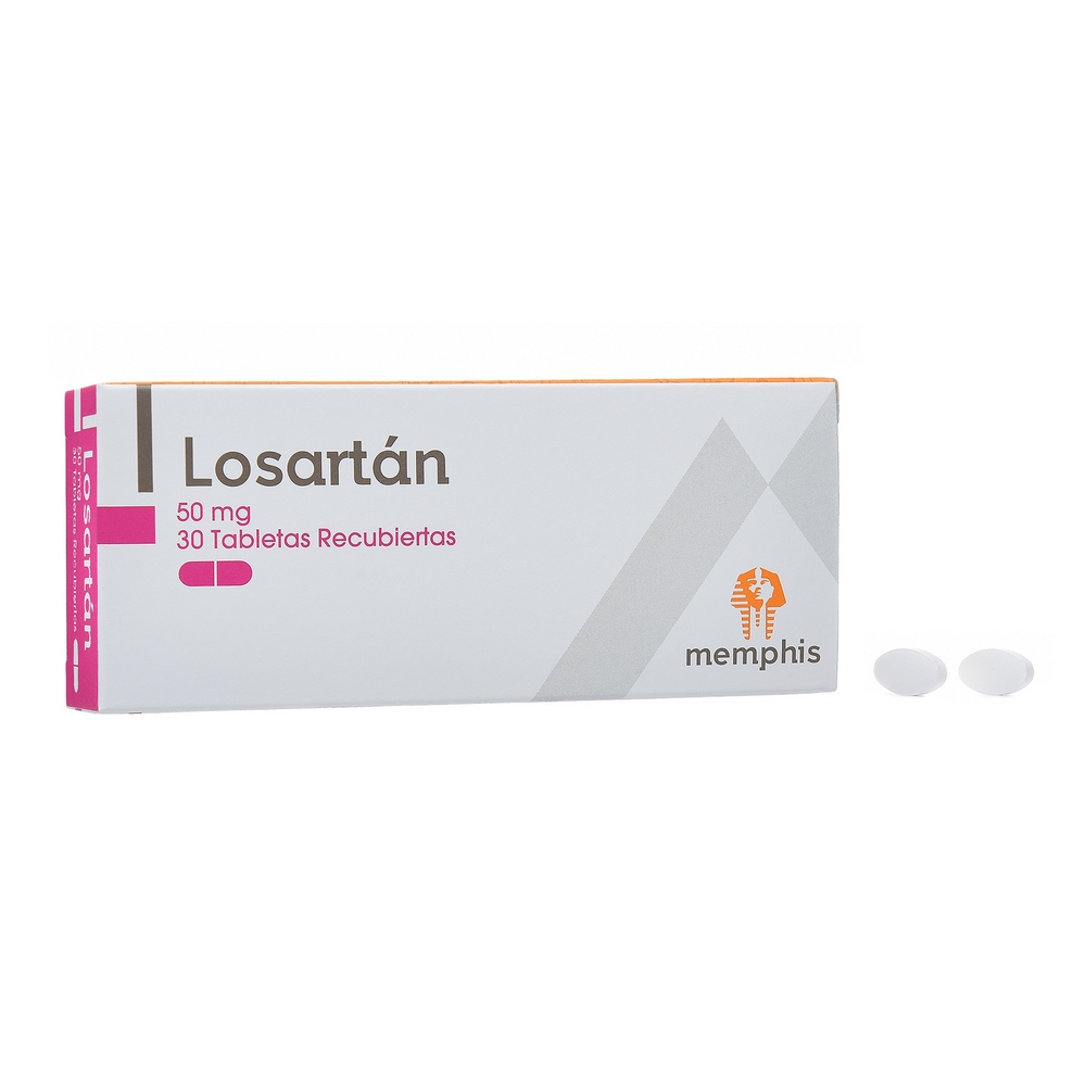 Losartán 50 mg – 30 tabletas