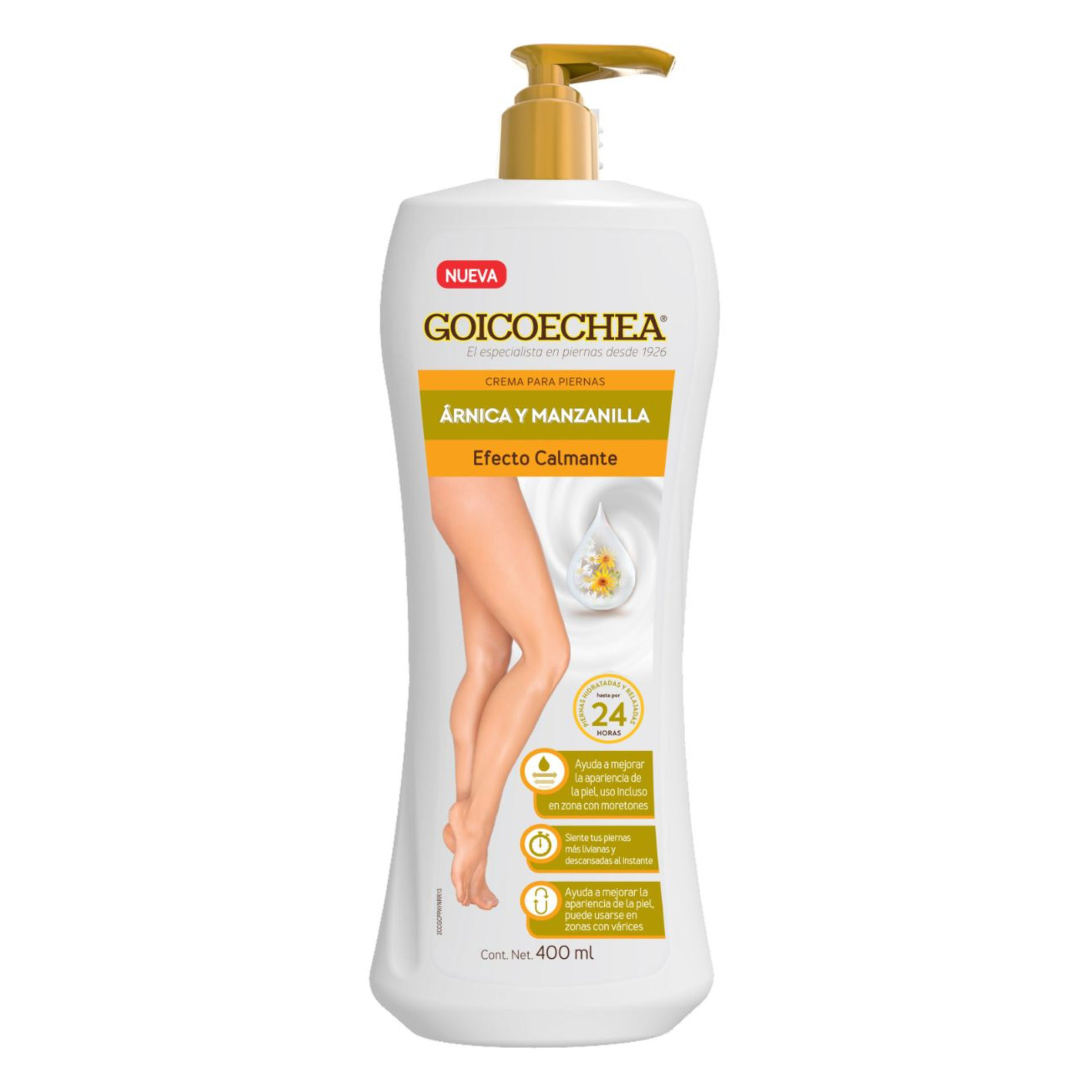 Arnica y Manzanilla Crema 400 ml | Genomma Lab