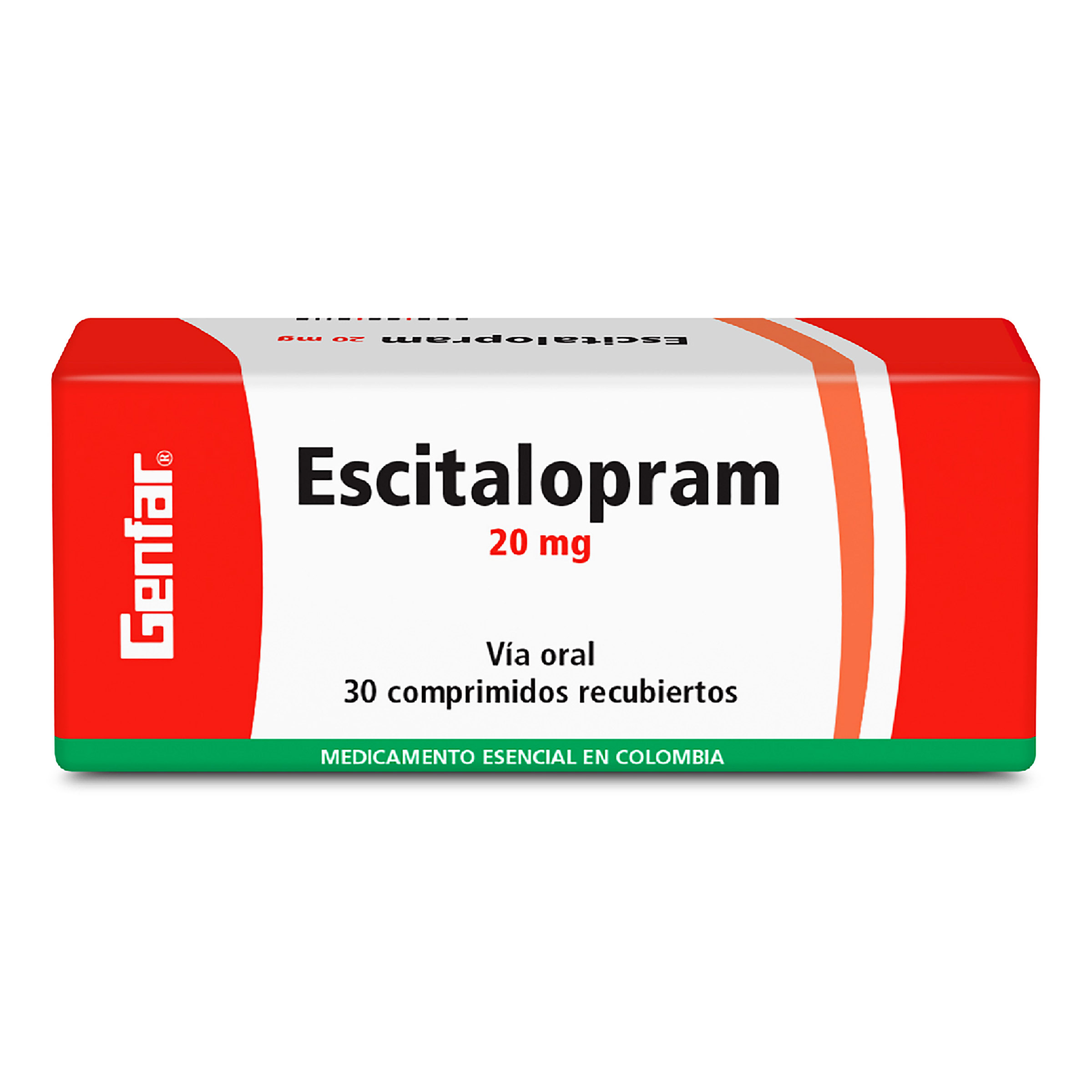 ESCITALOPRAM 20 mg – 30 comprimidos GF