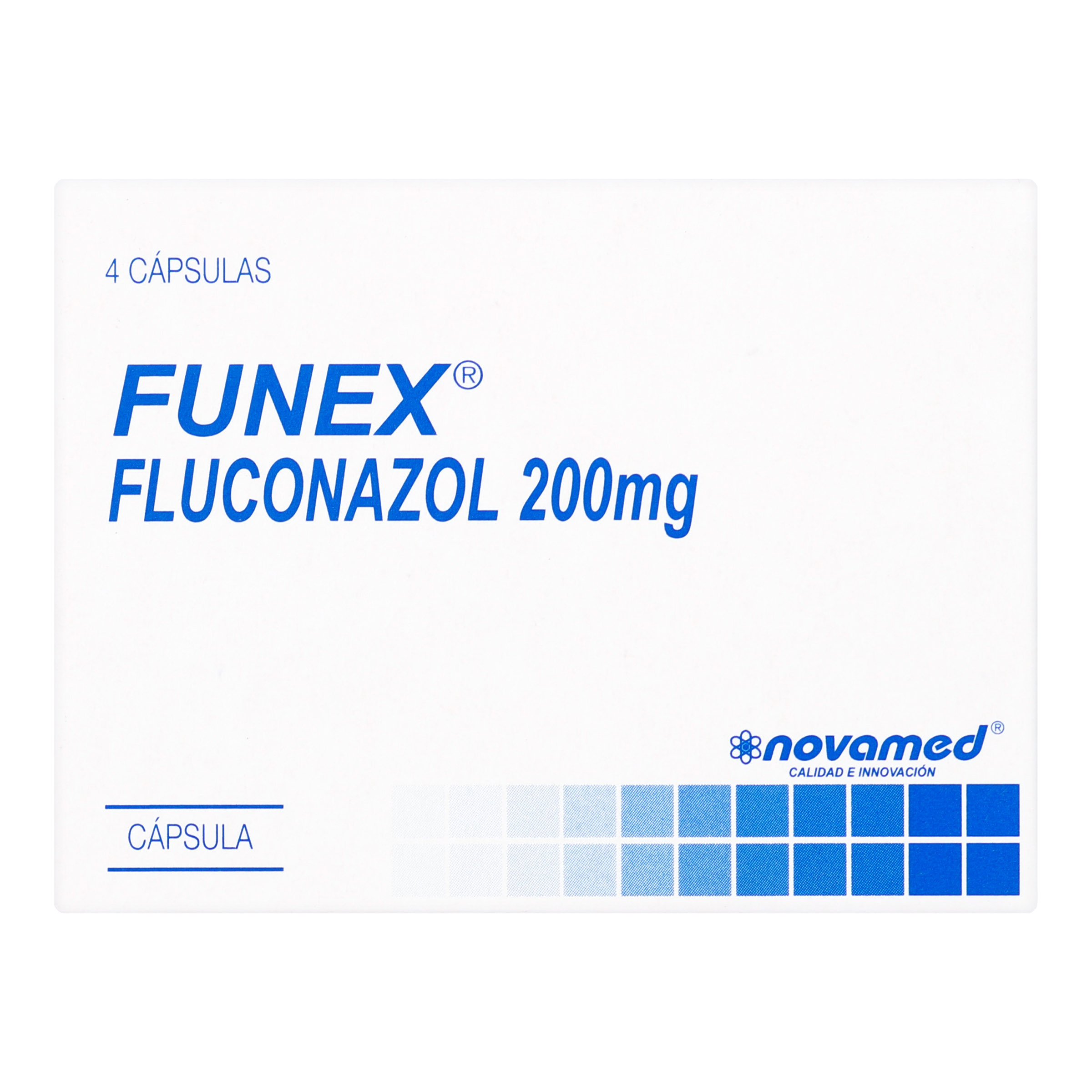 FUNEX 200 mg Fluconazol - 4 cápsulas
