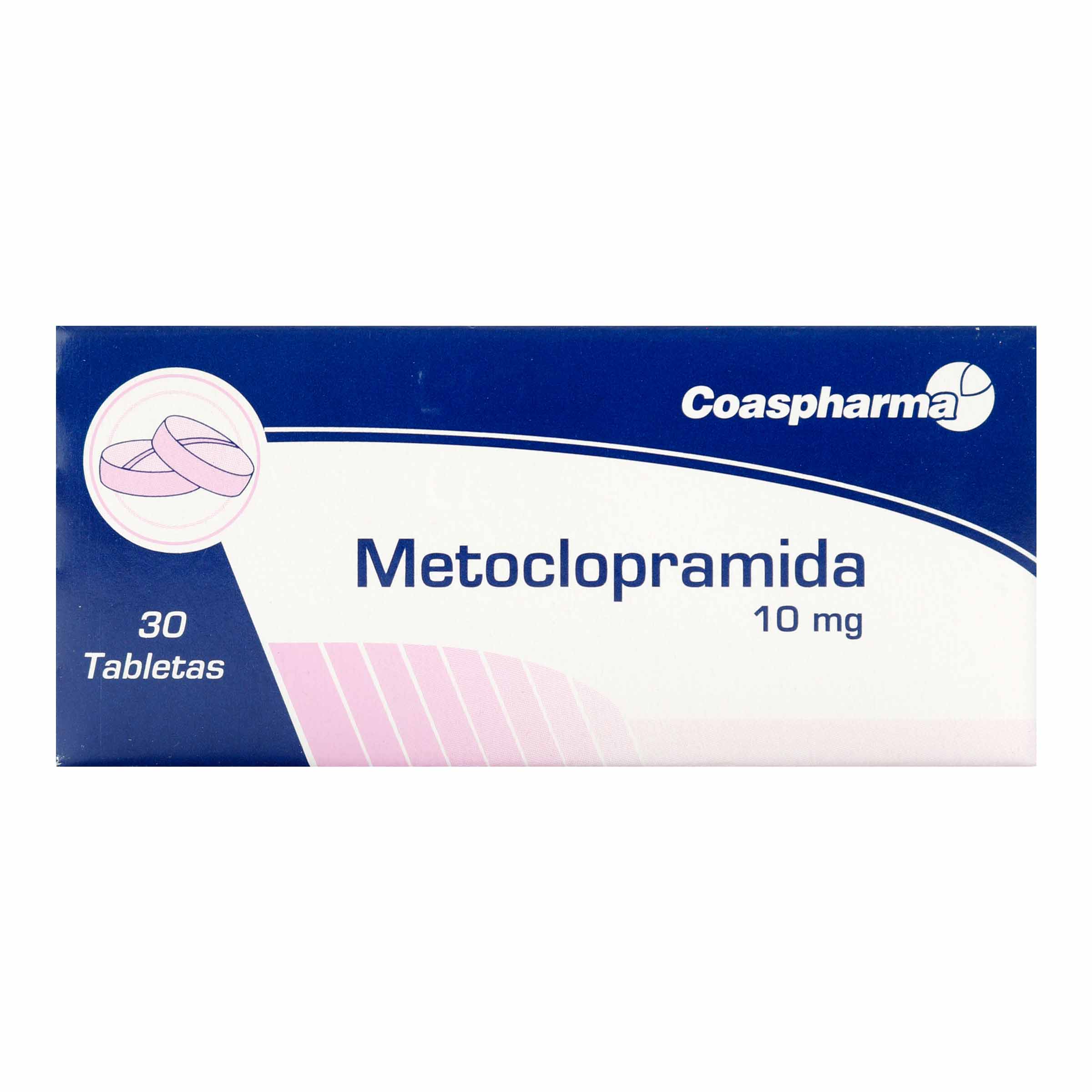 Metoclopramida 10 mg - 30 tabletas | LAB. COASPHARMA