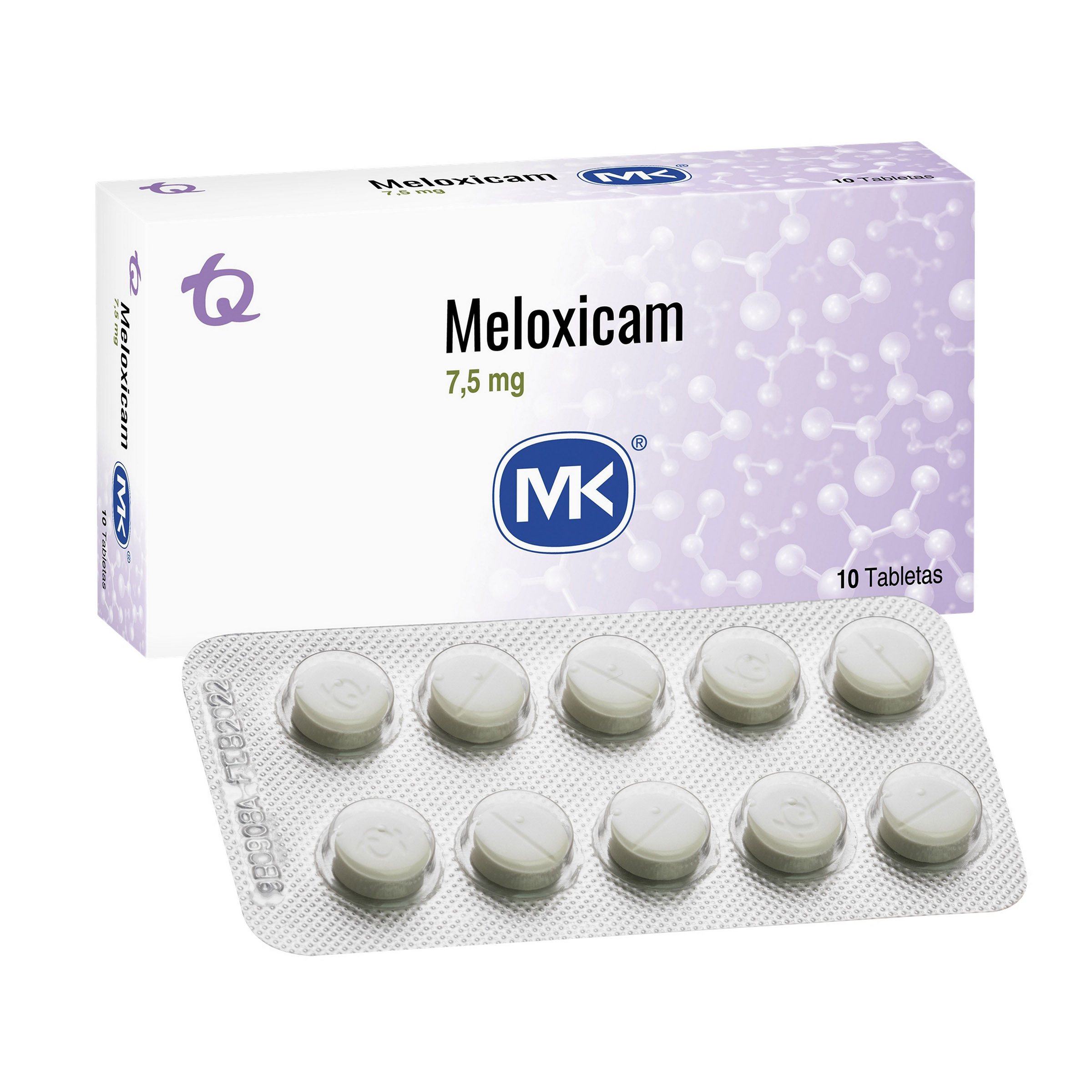 Meloxicam 7.5 mg 10 tabletas - TECNOQUIMICAS S.A.