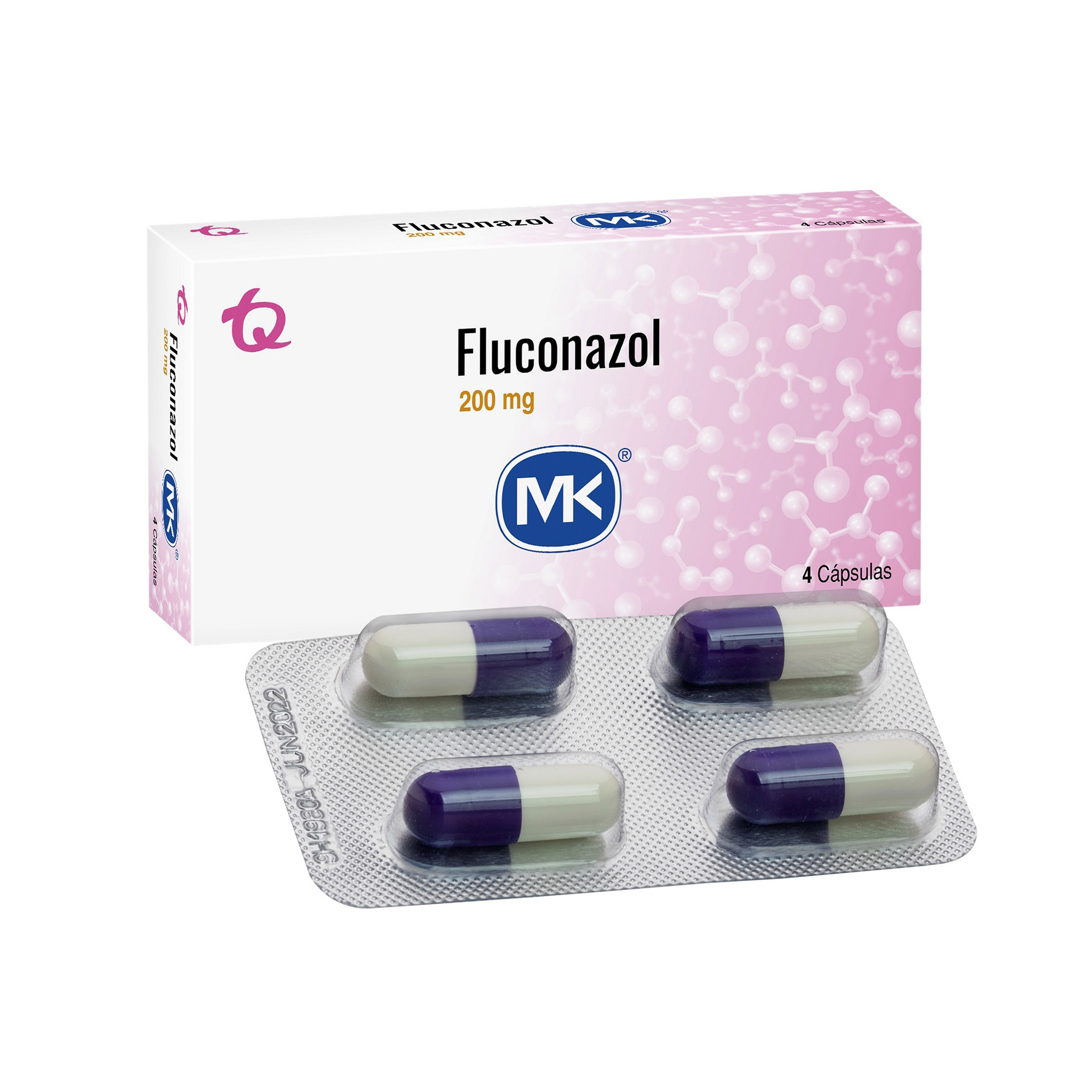 Fluconazol 200 mg - 4 cápsulas (TECNOQUIMICAS)