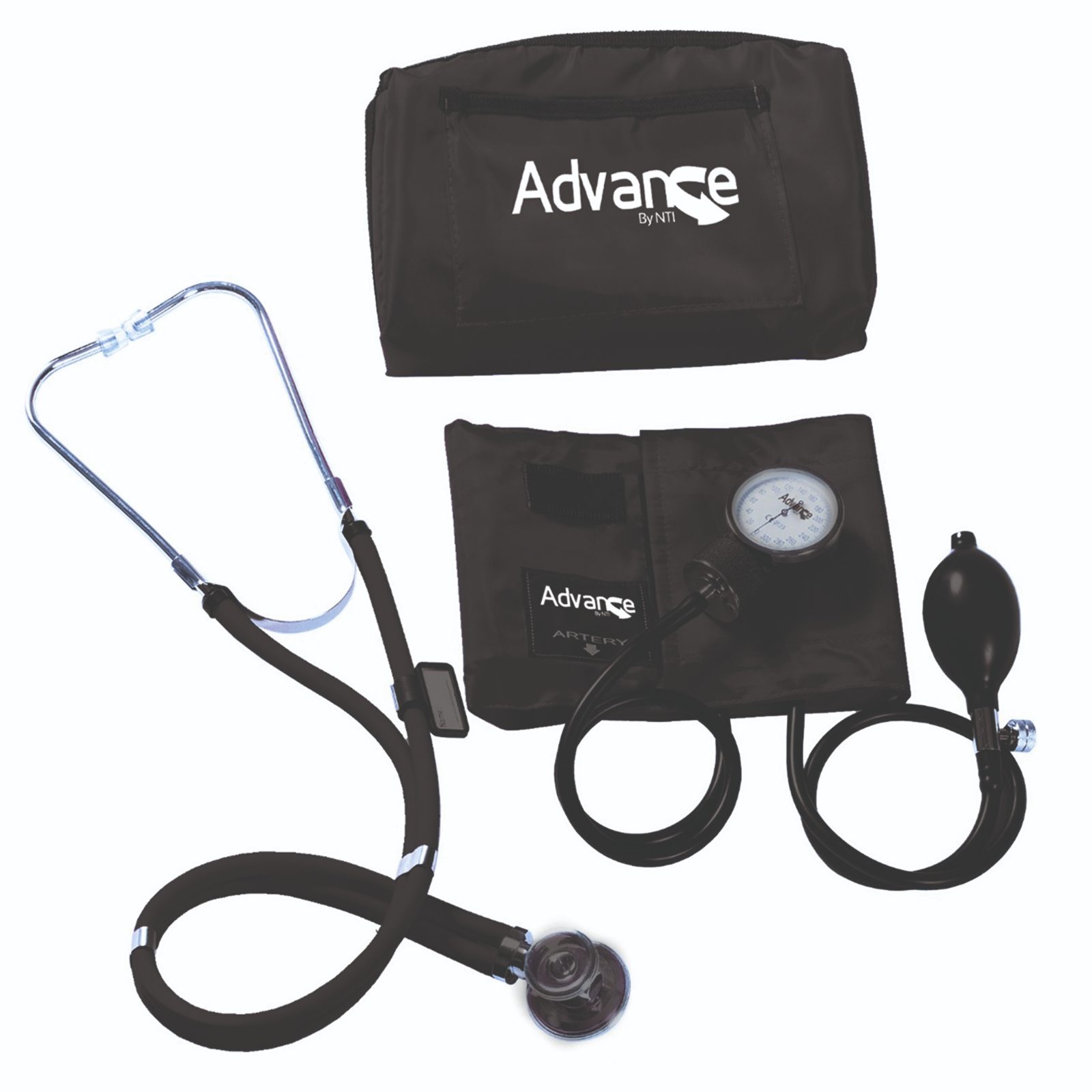 Advance Kit Tensímetro + Estetoscopio Negro NTI