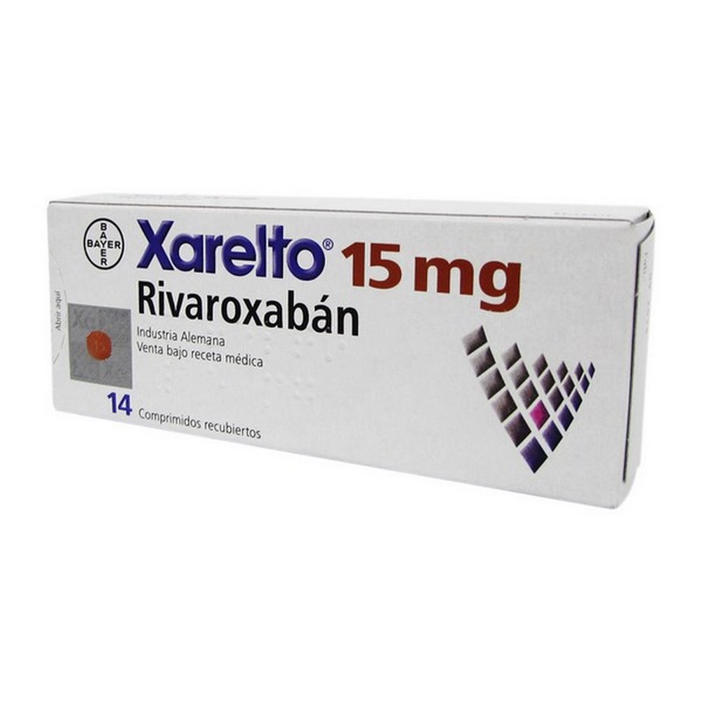 Xarelto 15 mg – Rivaroxabán, 14 cápsulas (BAYER S.A.)