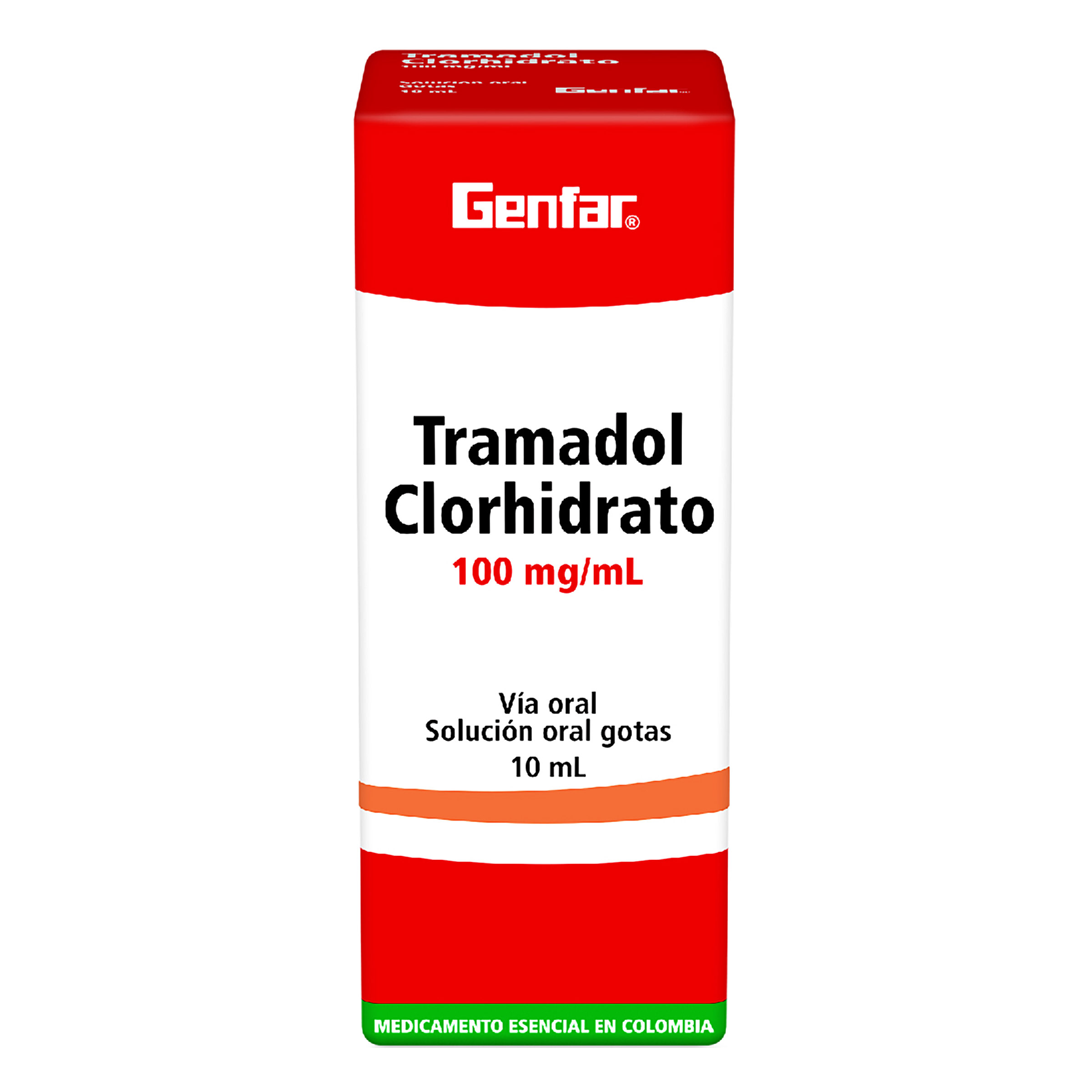 Tramadol 100 mg – gotas 10 mL | Genfar