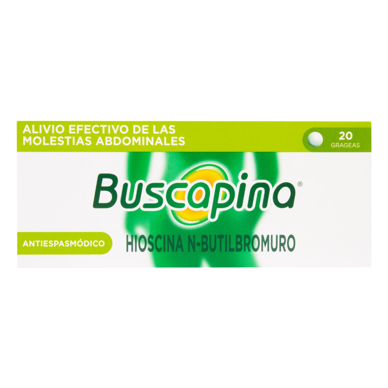 Buscapina 20 tabletas Hioscina – Opella Healthcare Colombia