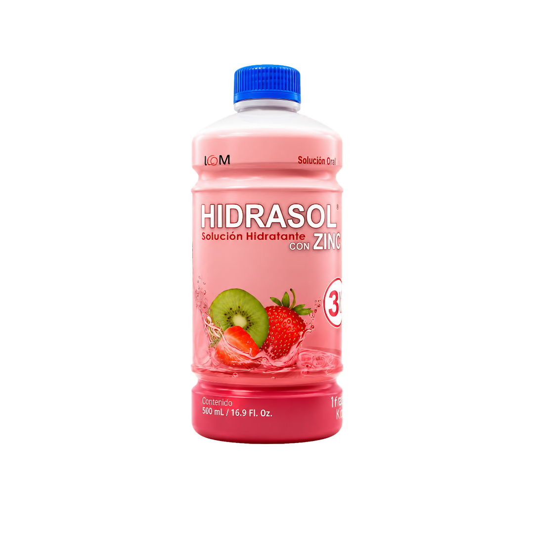 Hidrasol 30 con zinc – sabor kiwi, 500 ml | ICOM