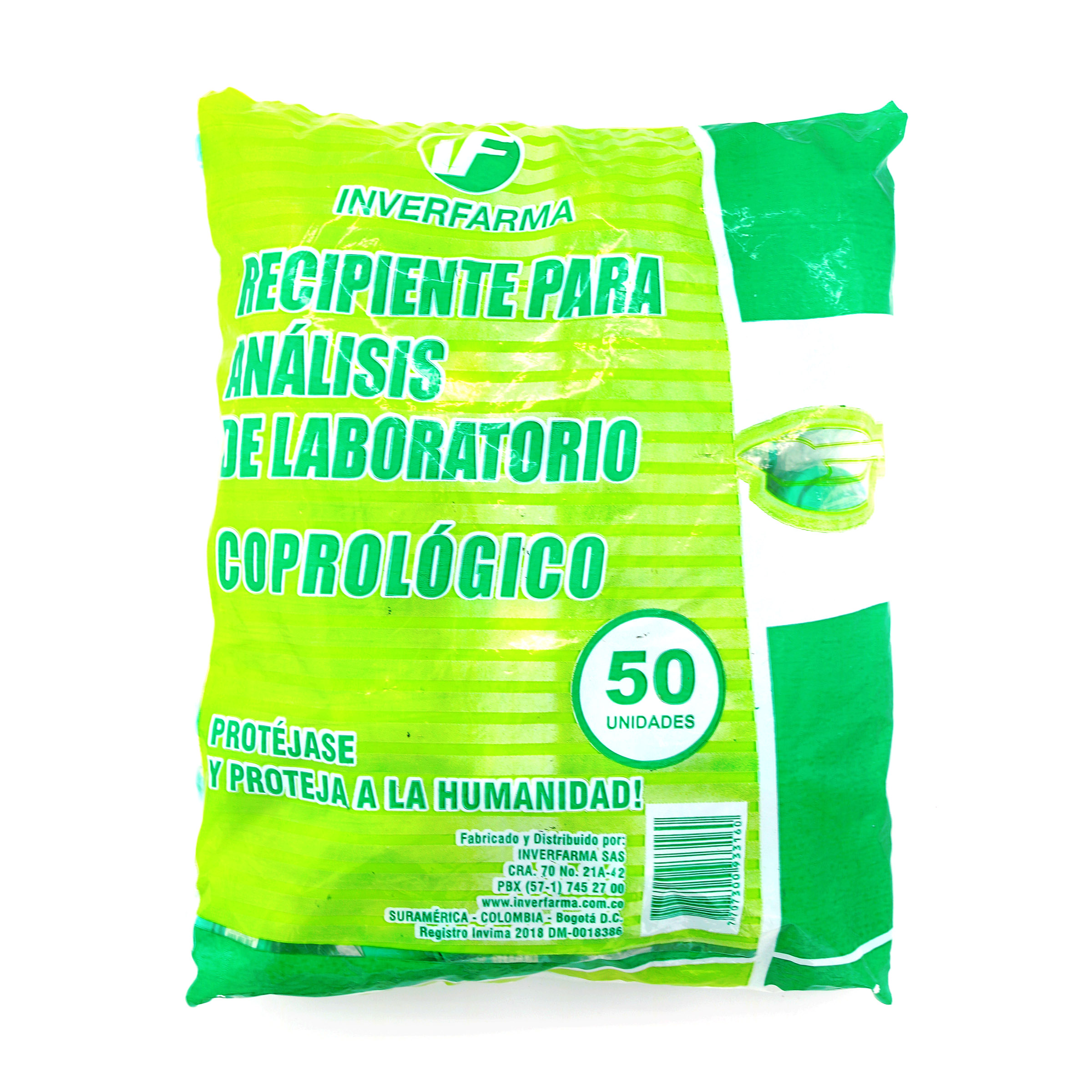 Caja Coprológica Inverfarma 50 Unidades – Examen