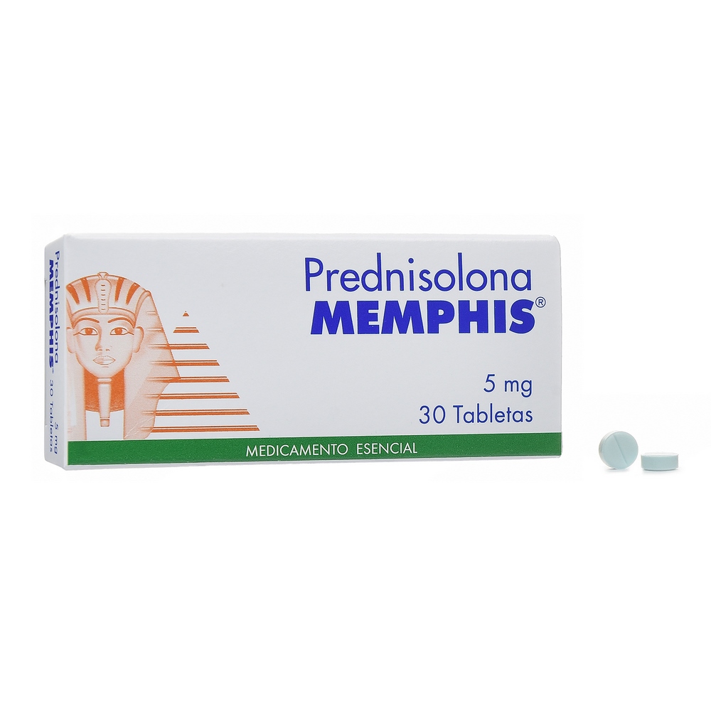 Prednisolona 5 mg - 30 tabletas MP