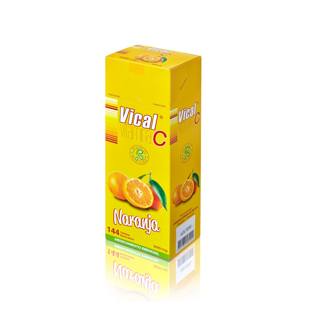 Vitamina C 500 mg naranja – 144 tabletas