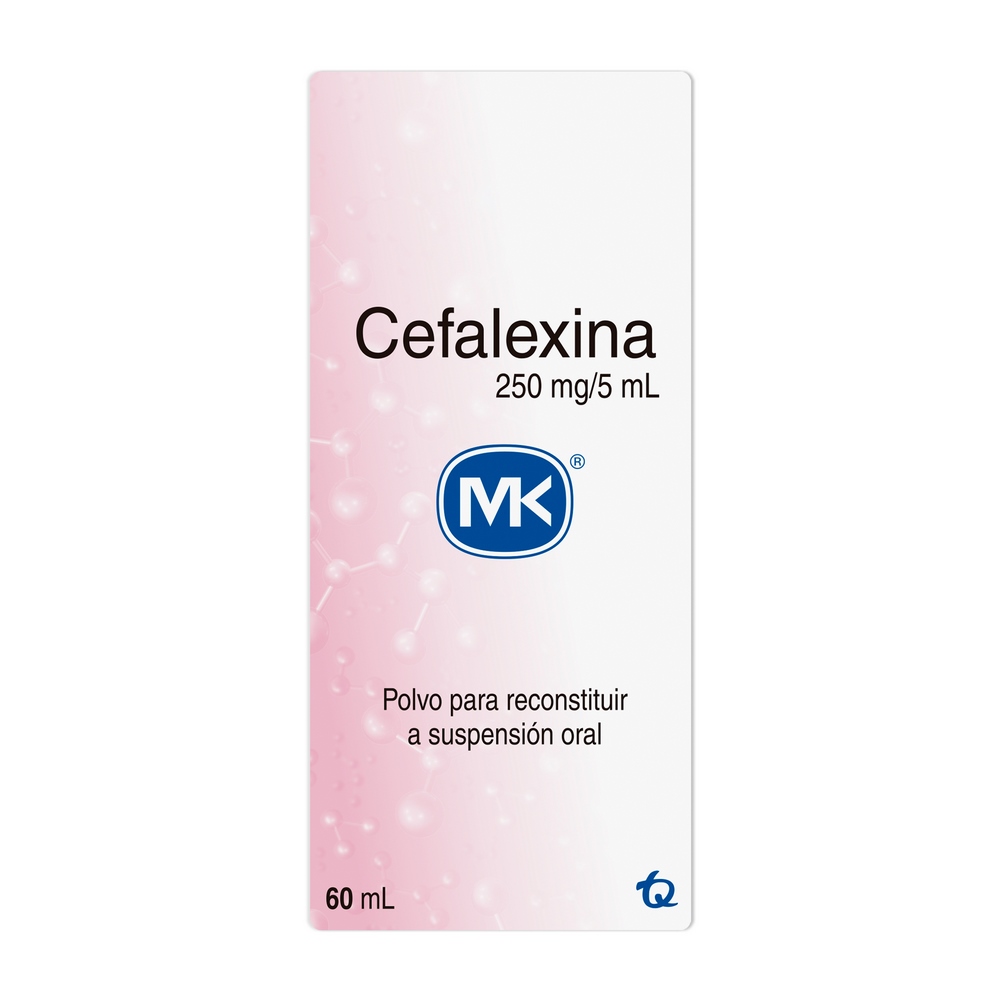 Cefalexina 250 mg/5 ml suspensión 60 ml – TECNOQUIMICAS