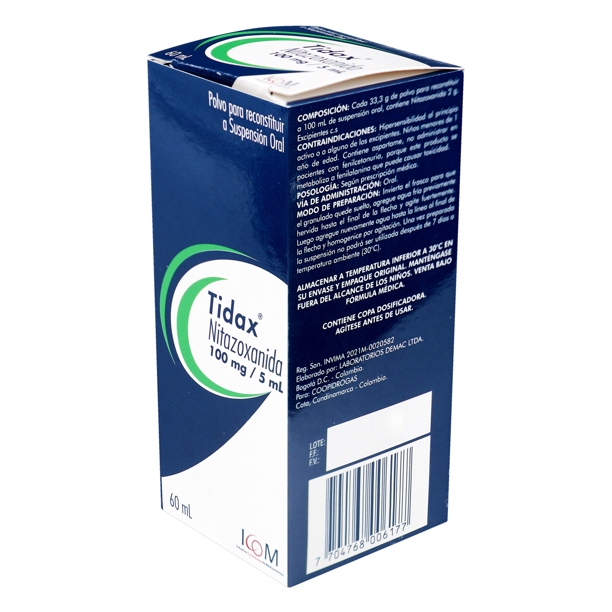 Tidax 100 mg – Suspensión 60 ml | ICOM