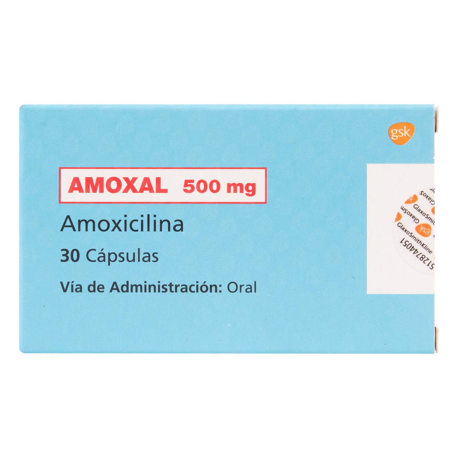 Amoxal 500 mg – 30 cápsulas – GLAXO