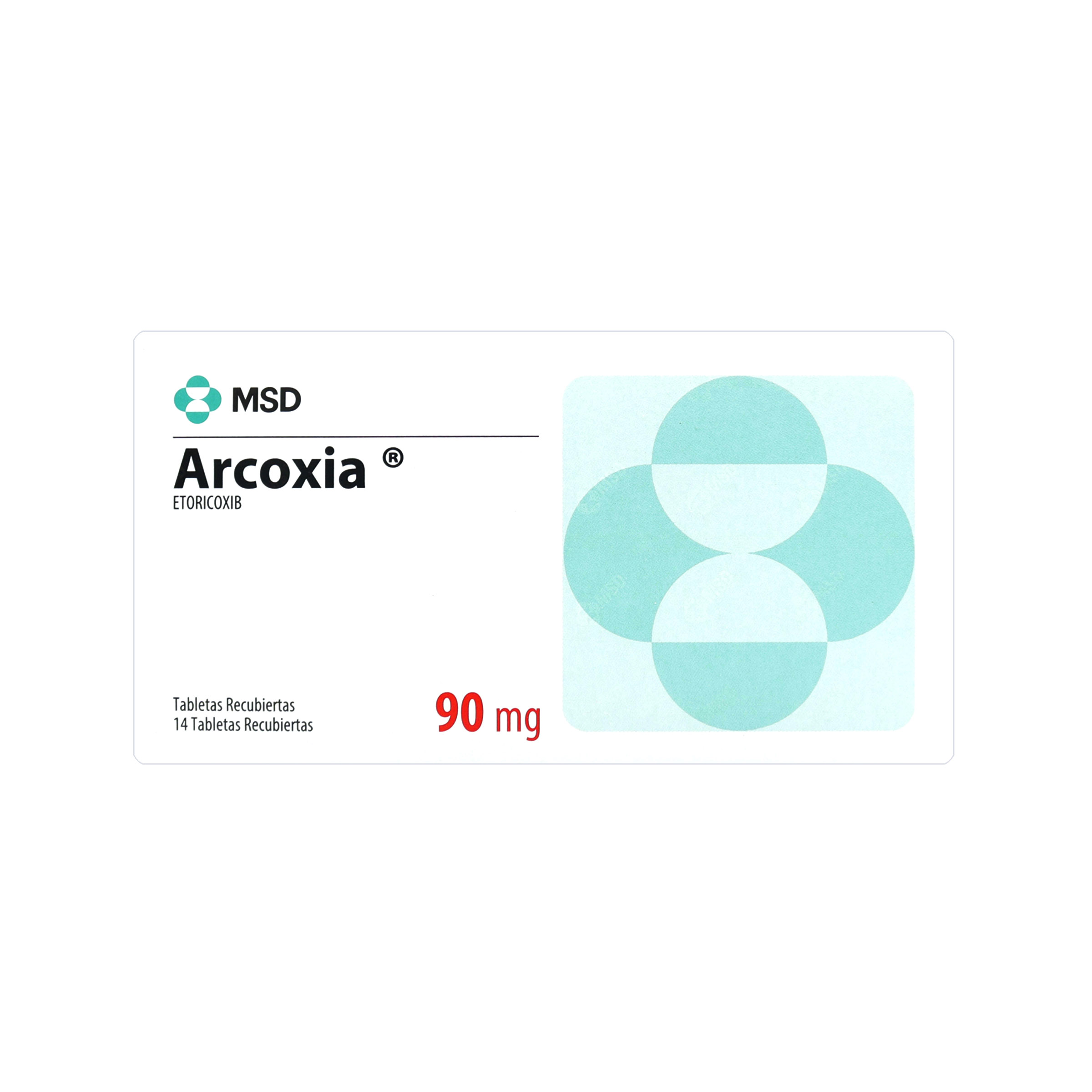 Arcoxia 90 mg – 14 tabletas | ORGANON COLOMBIA S.A.S