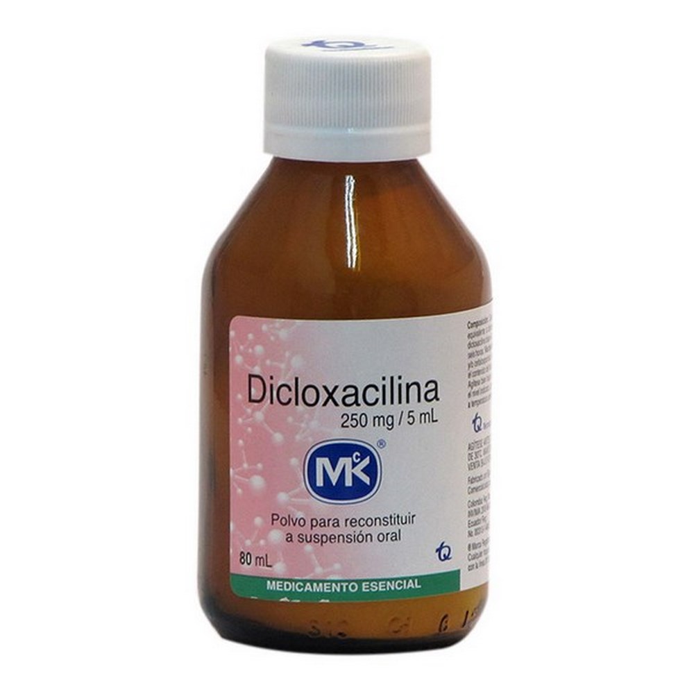 Dicloxacilina 250 mg suspensión 80 mL TECNOQUIMICAS S.A.