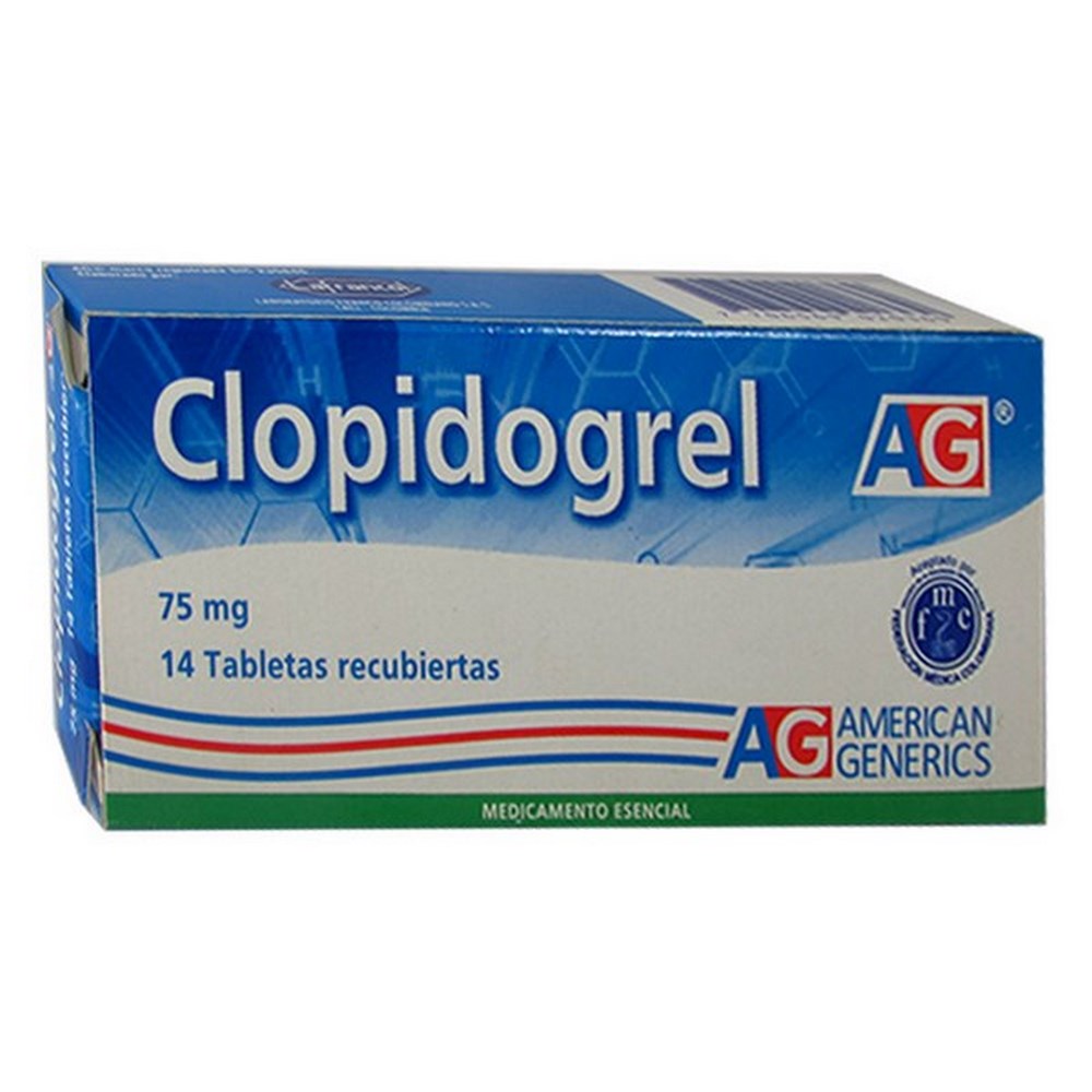 Clopidogrel 75 mg - 14 tabletas (Lafrancol)