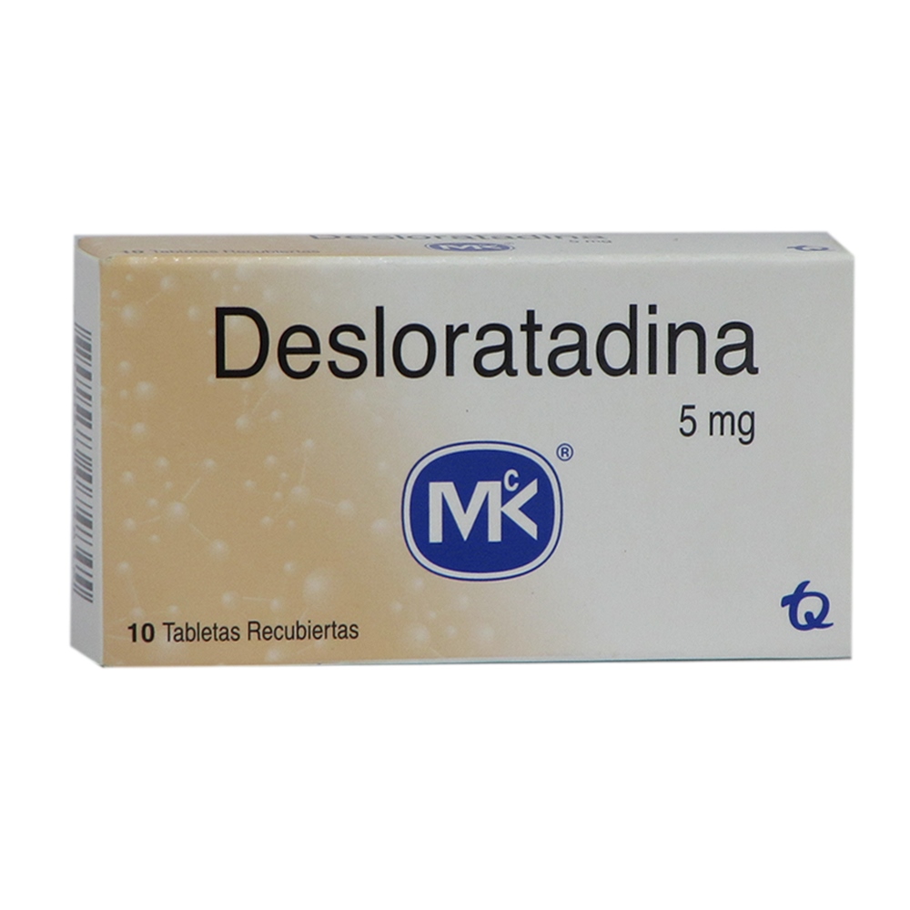 Desloratadina 5 mg, 10 tabletas