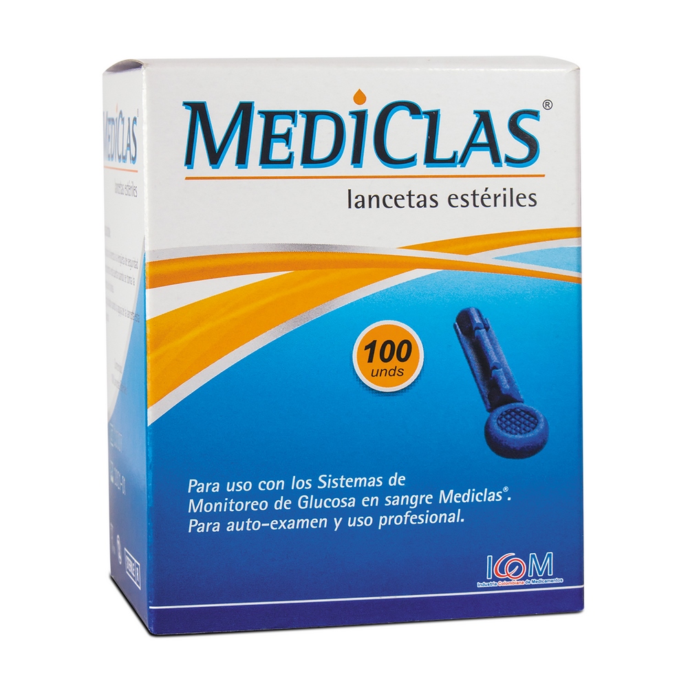 Lancetas Glucomet Mediclas 100 ud – ICOM