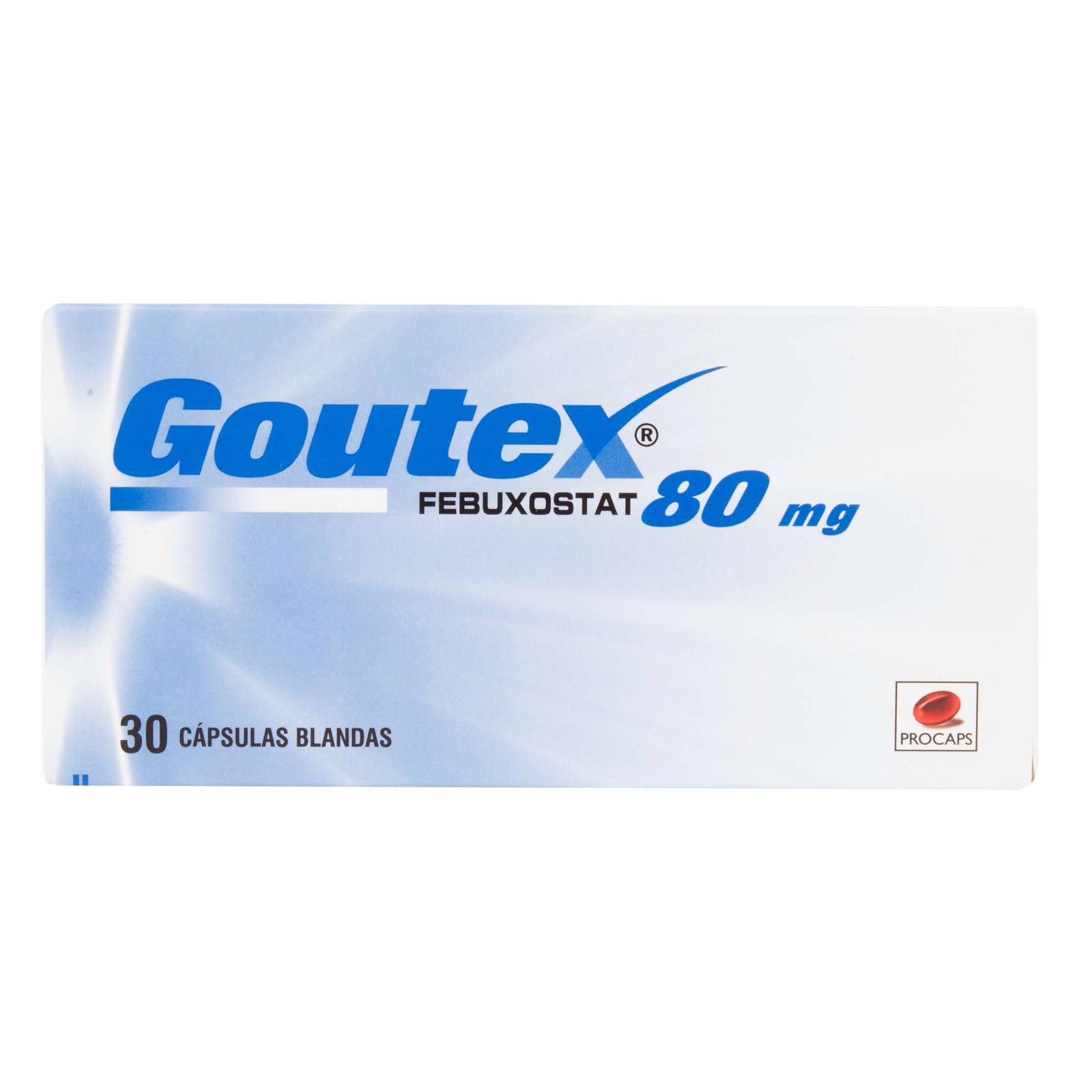Goutex 80 mg - 30 cápsulas blandas (febuxostat)