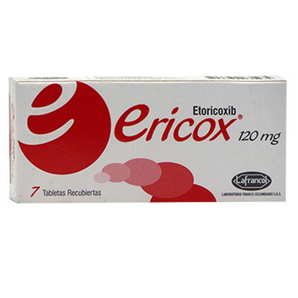 ERICOX 120 mg – 7 tabletas (etoricoxib)