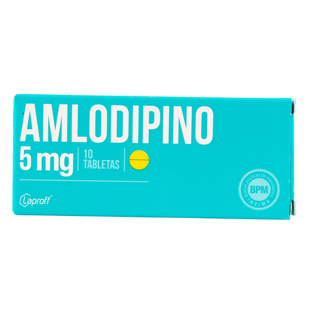 Amlodipino 5 mg – 10 tabletas
