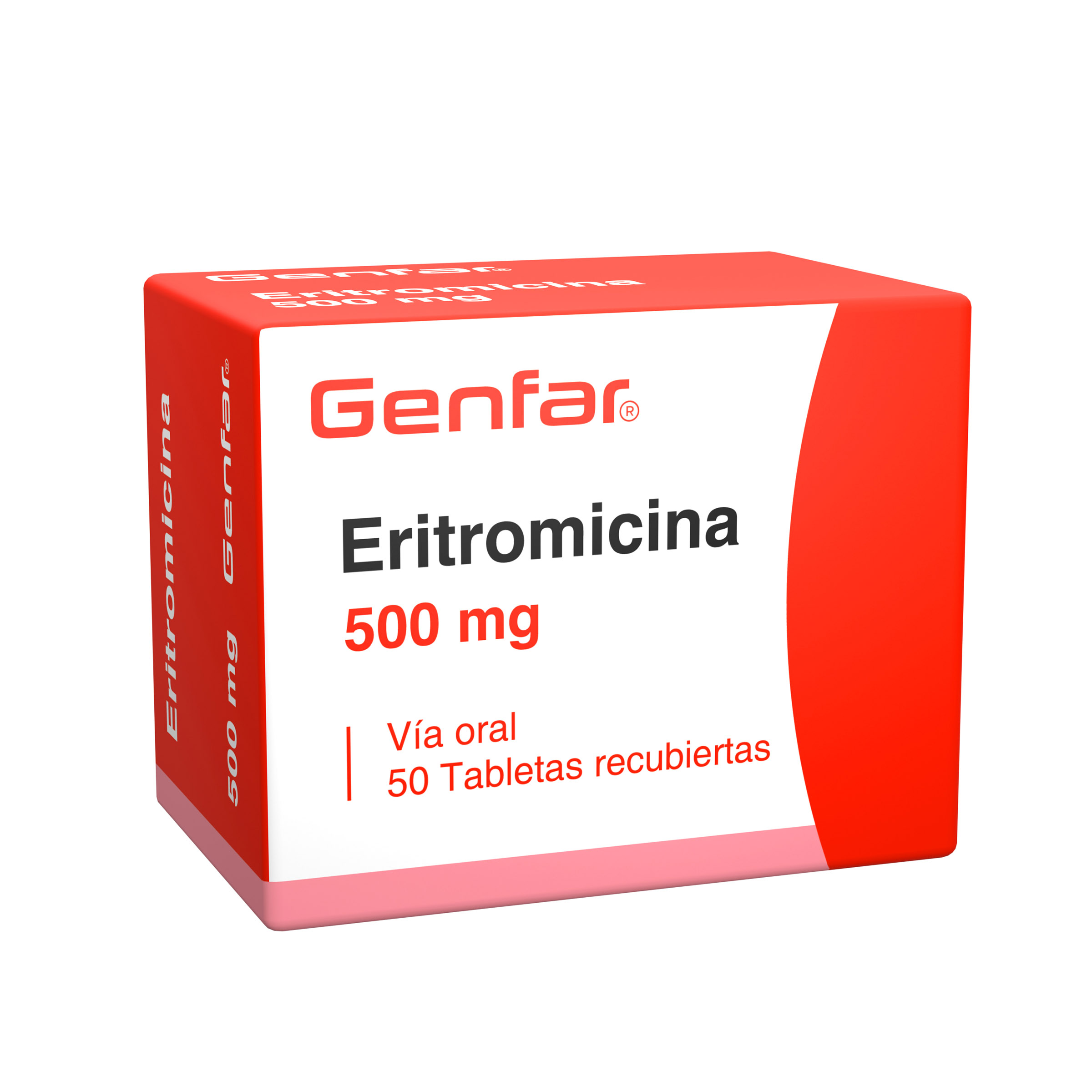 Eritromicina 500 mg – 50 tabletas | Genfar