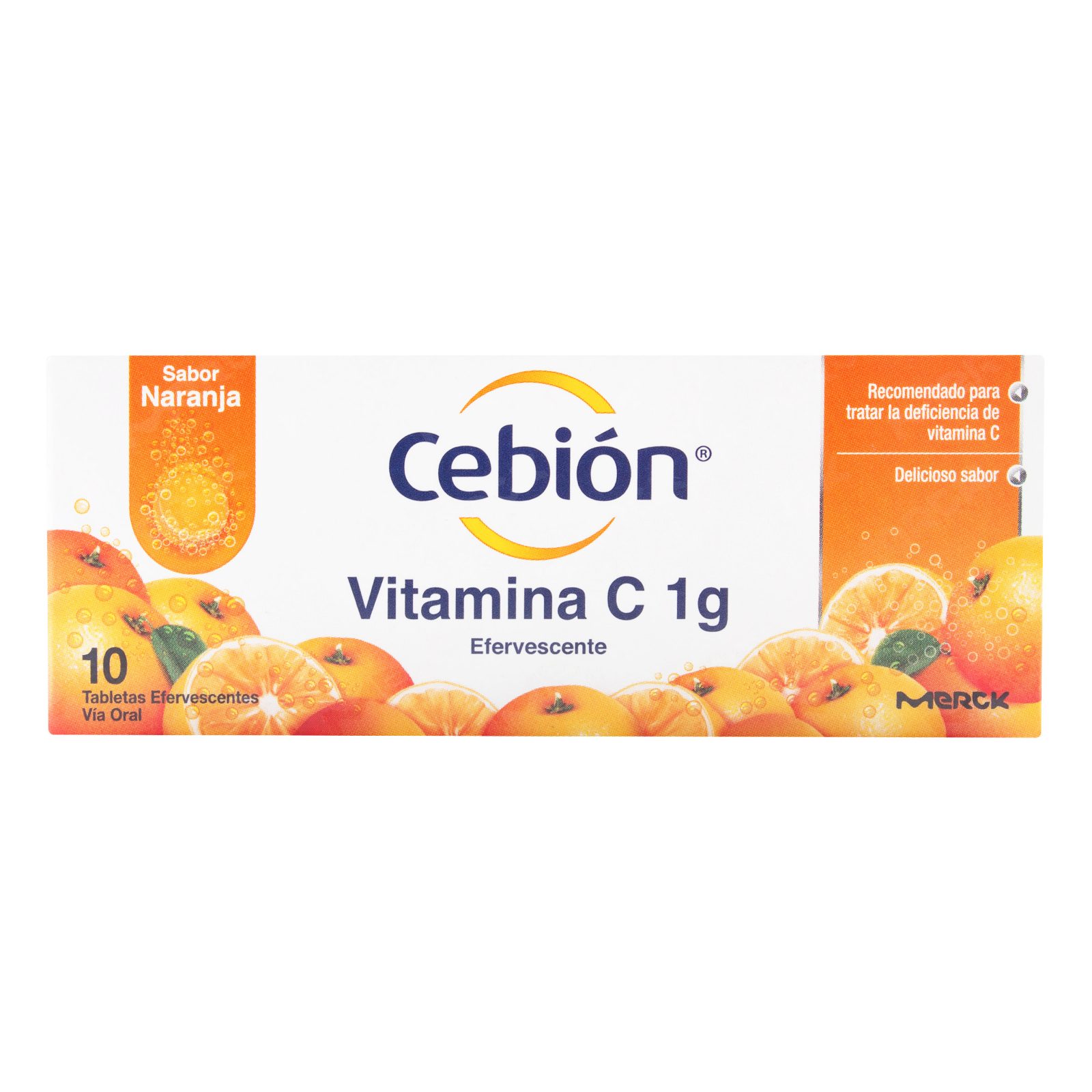 Cebion 1 g – 10 tabletas efervescentes naranja (Vitamina C)