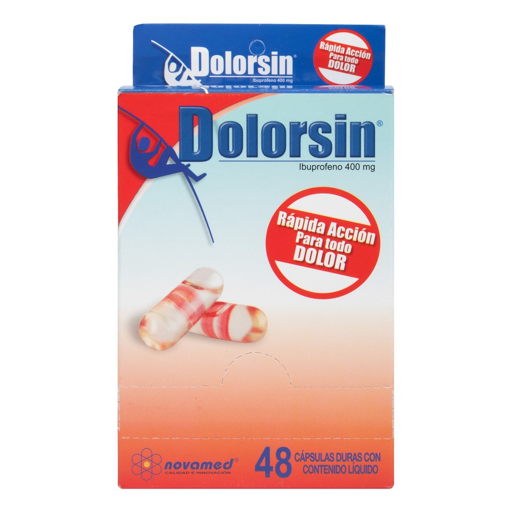 Dolorsin 400 mg – 48 cápsulas Ibuprofeno