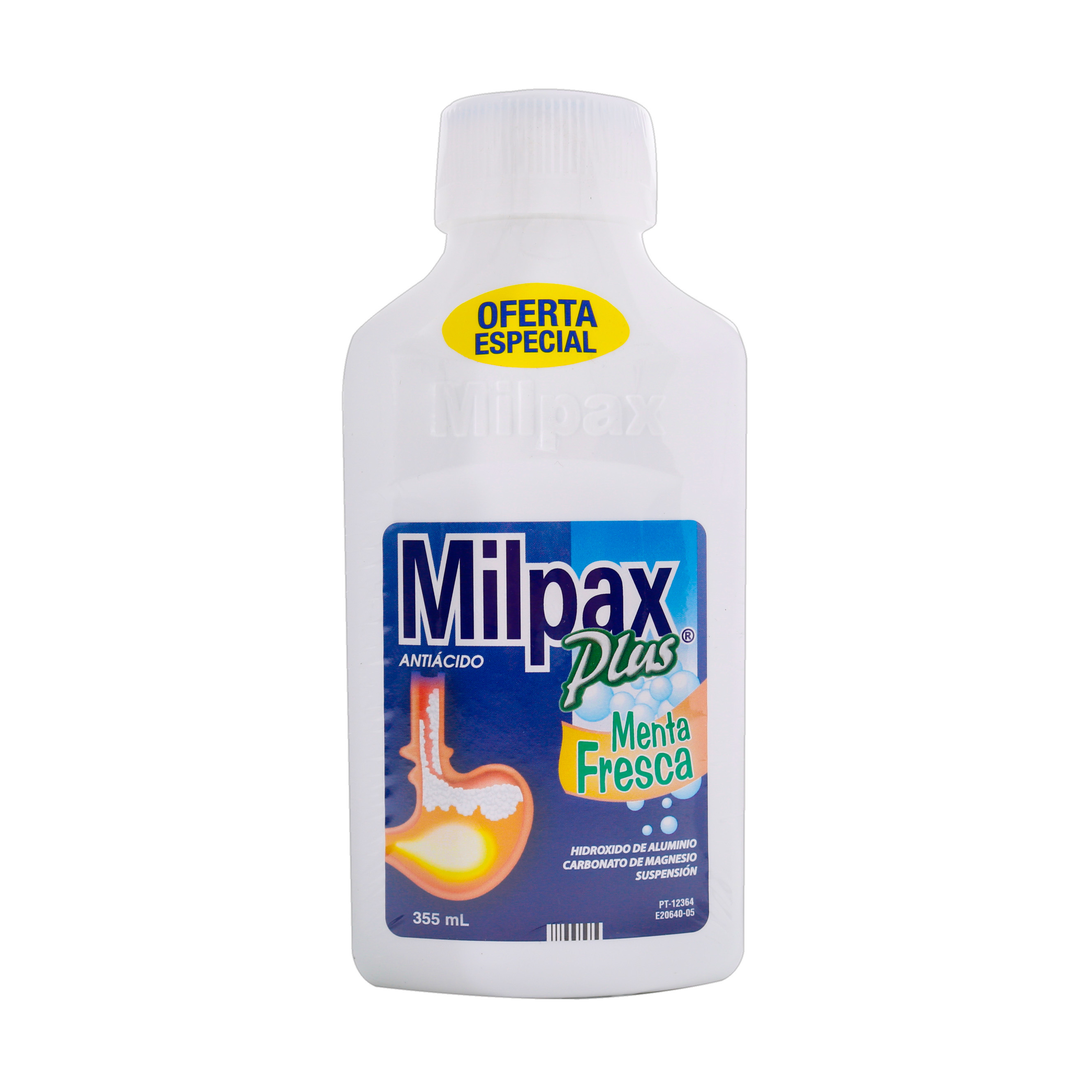 MILPAX PLUS 355 ml – Suspensión de hidróxido de aluminio y magnesio