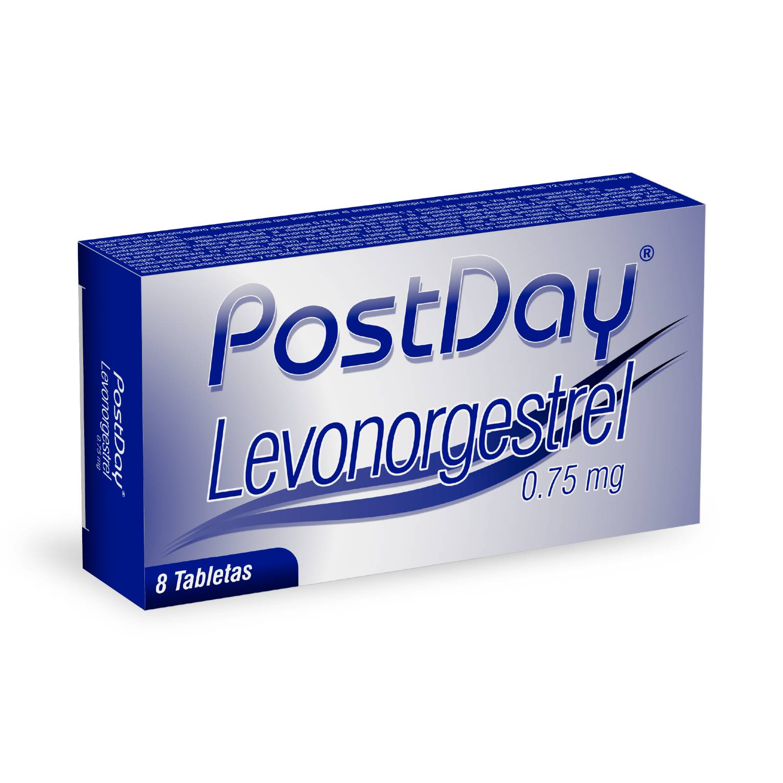 POSTDAY 0.75 mg – Levonorgestrel, 8 tabletas