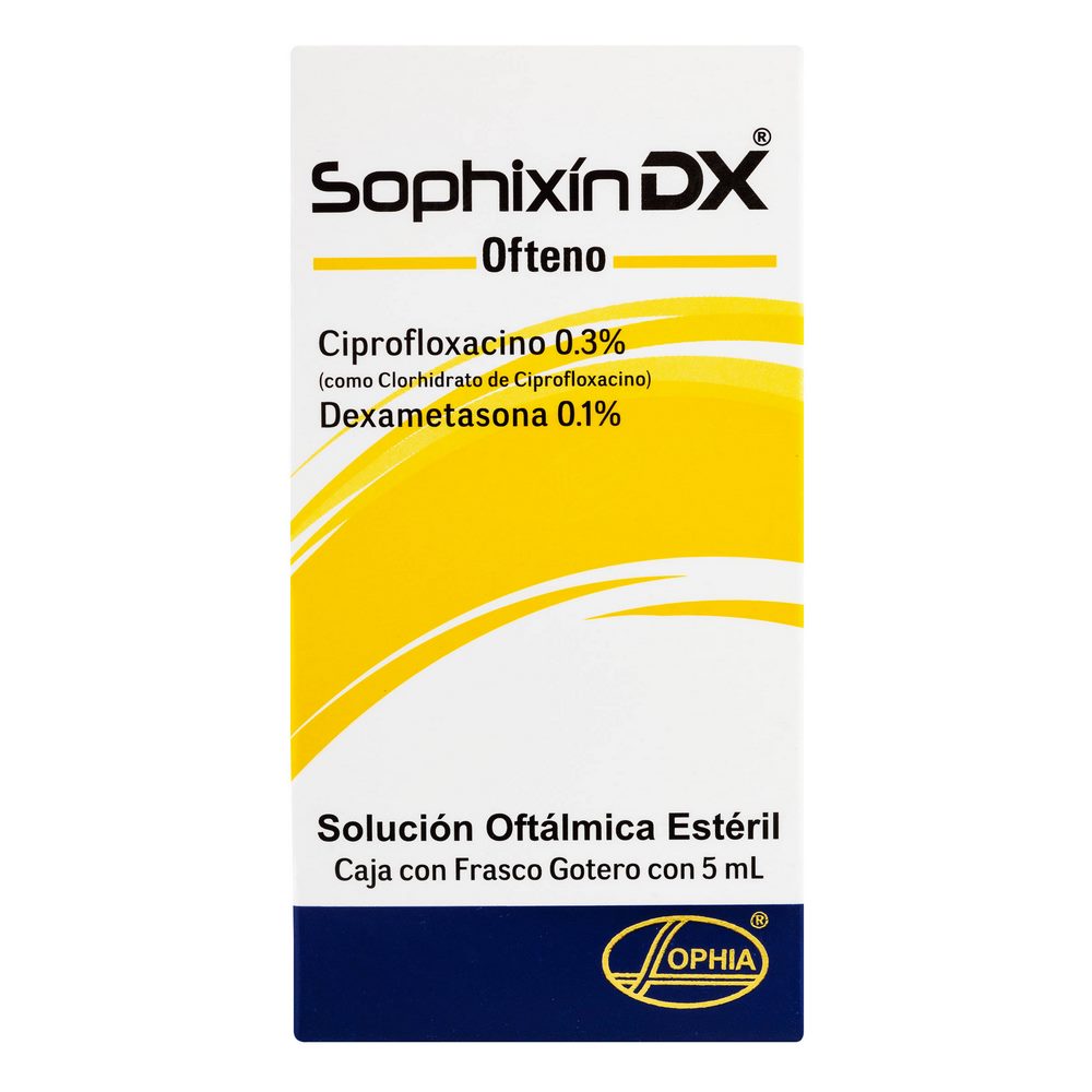 SOPHIXIN DX Oftálmico 5 ml – Dexametasona + Ciprofloxacina