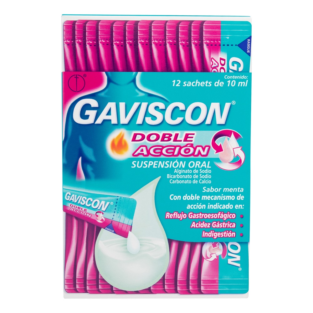 GAVISCON Doble Acción – Suspensión 10 ml x12