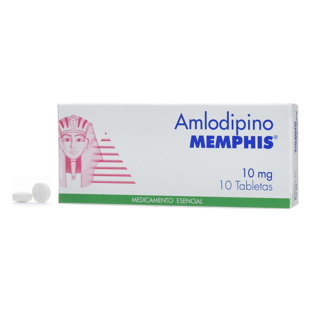 Amlodipino 10 mg – 10 tabletas