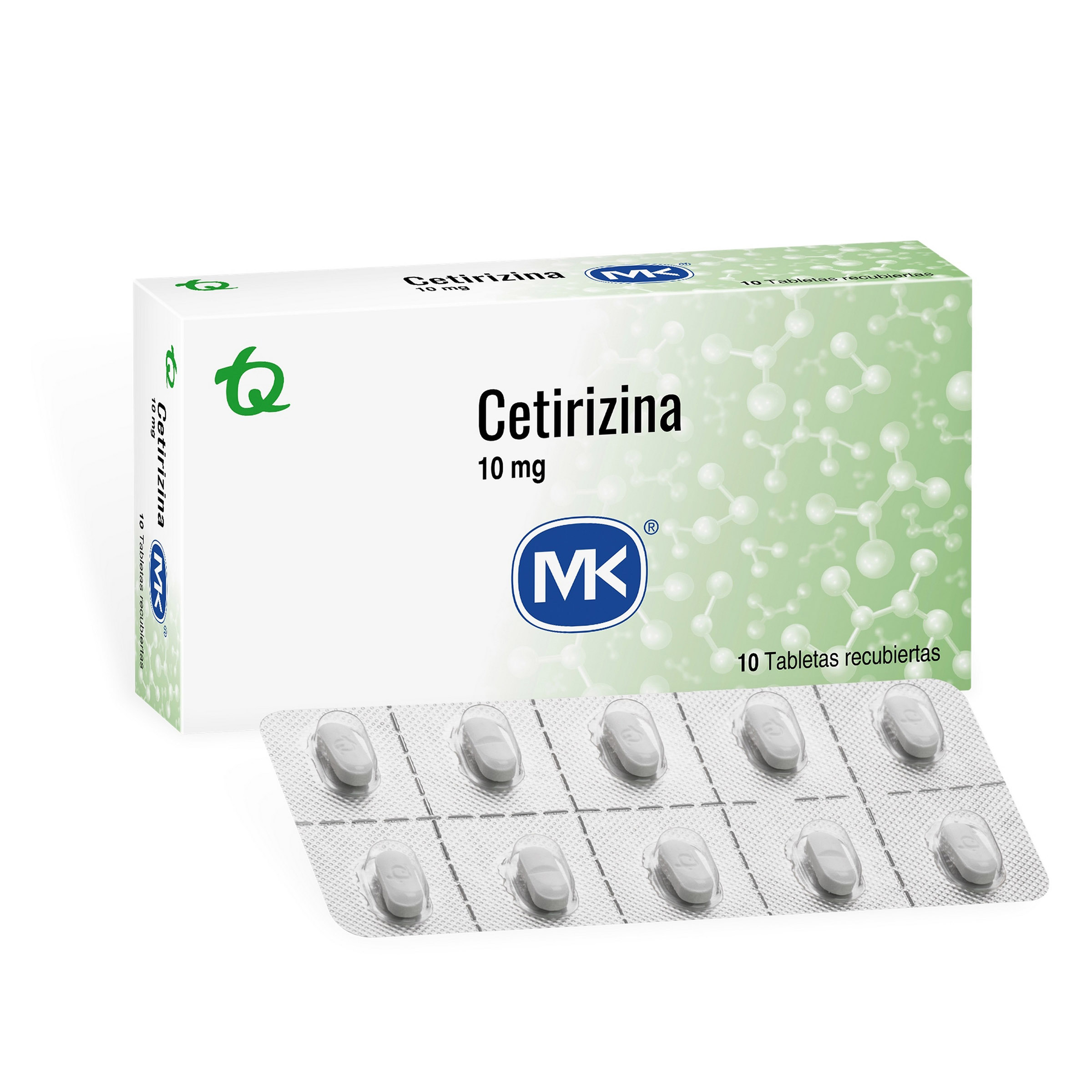 Cetirizina 10 mg 10 tabletas