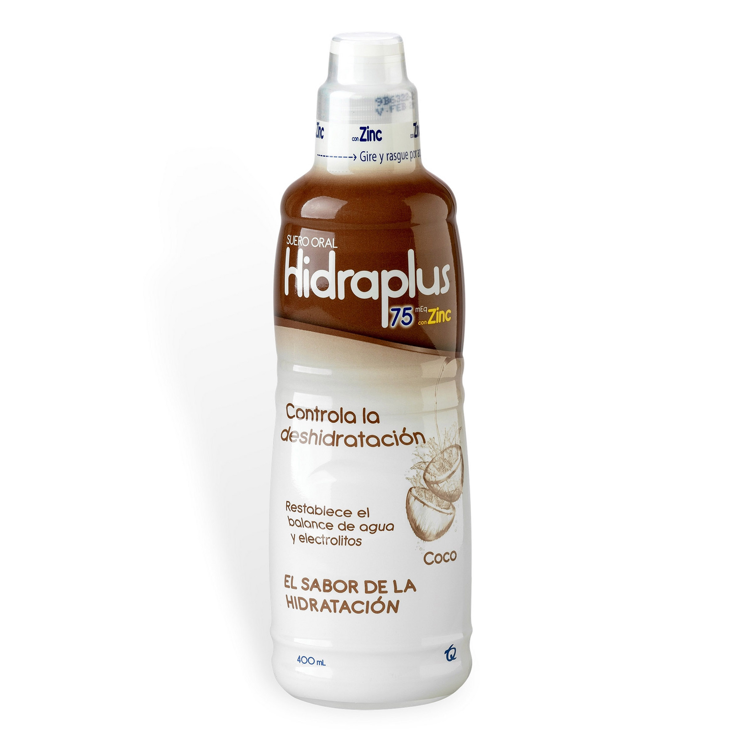 HidrAPLUS 75 Zinc Coco 400 ml – Suero oral con minerales