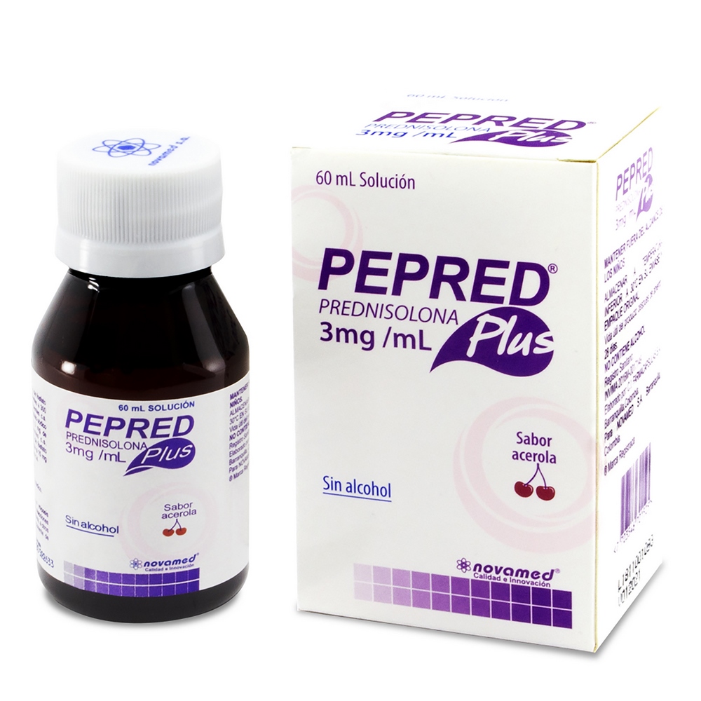 Prednisolona PEPRED PLUS 3 mg/mL – 60 mL