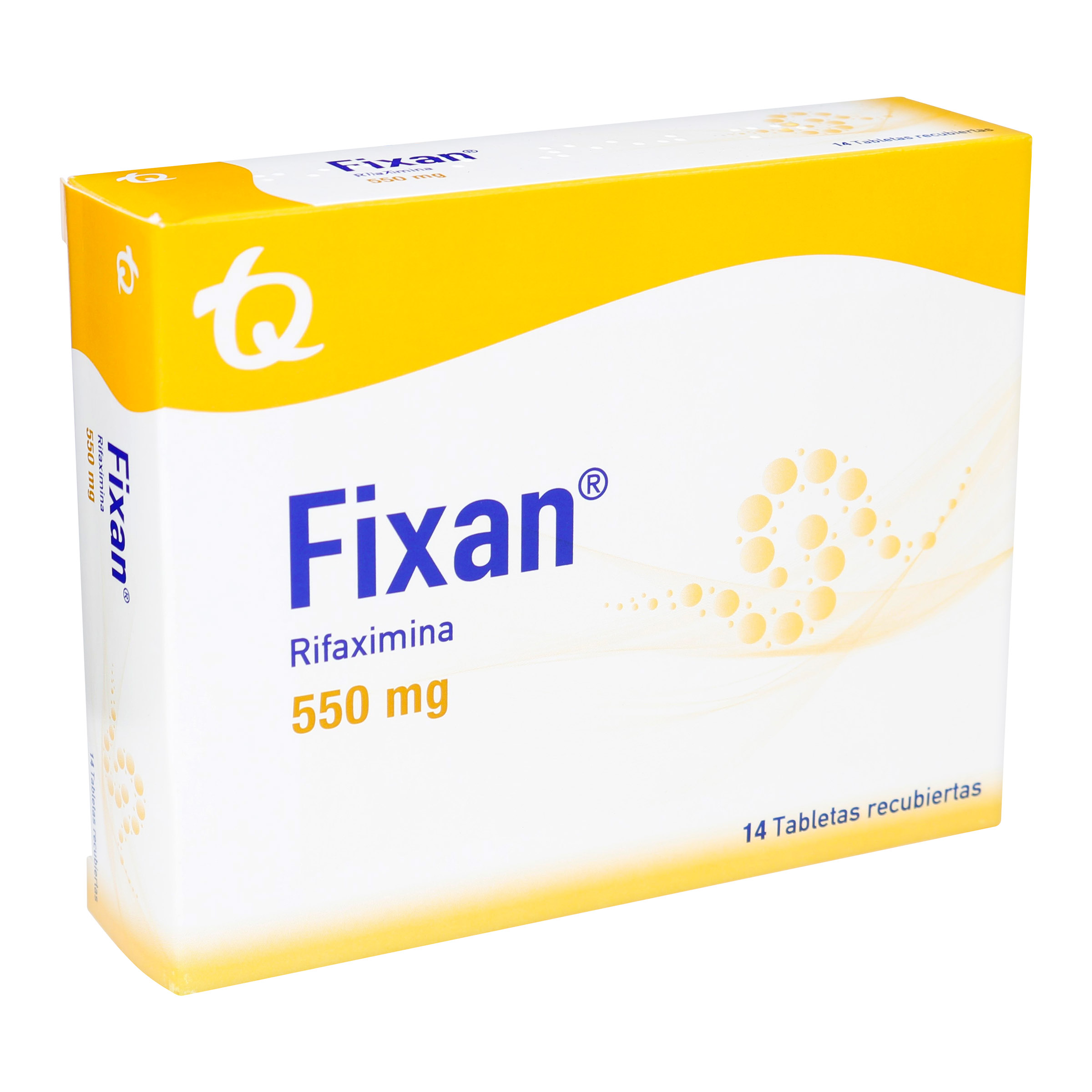 Fixan 550 mg Rifaximina 14 tabletas