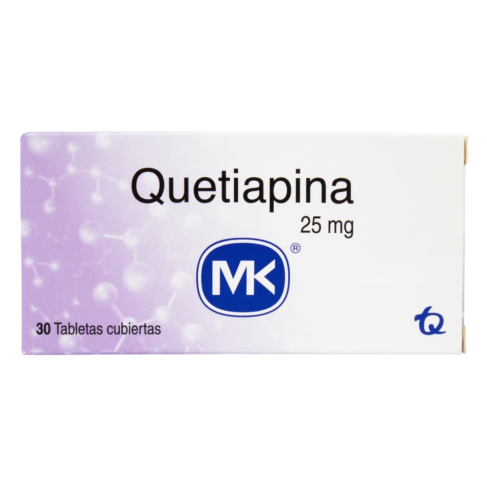 Quetiapina 25 mg – 30 tabletas