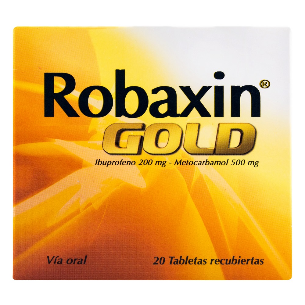 Robaxin Gold 500 mg – 20 tabletas