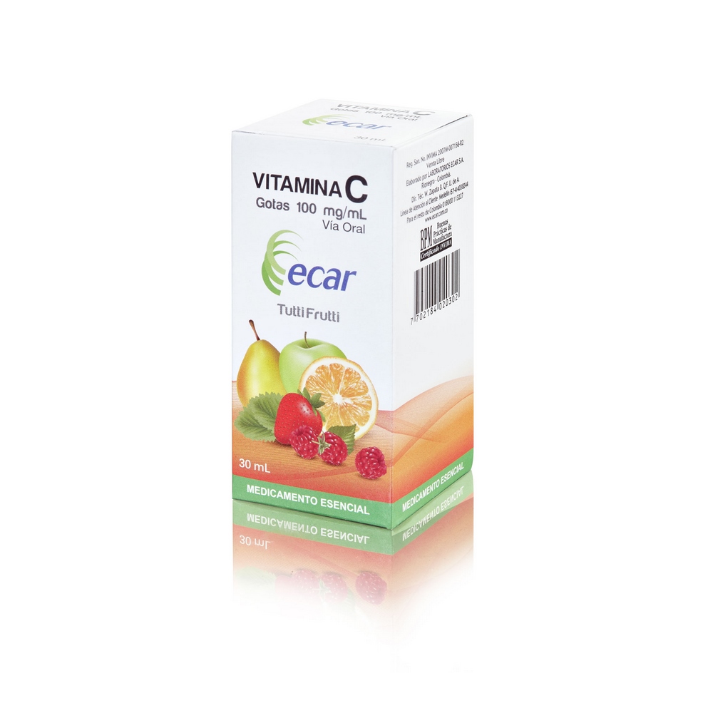 Vitamina C en gotas 100 mg 30 mL EC Vitamin C