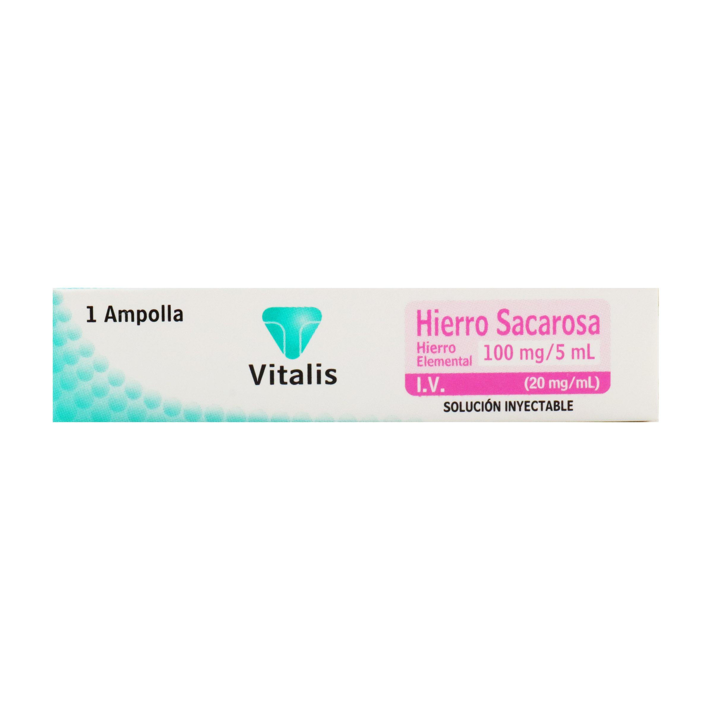 Hierro sacarosa 100 mg – 1 ampolla VT Hierro